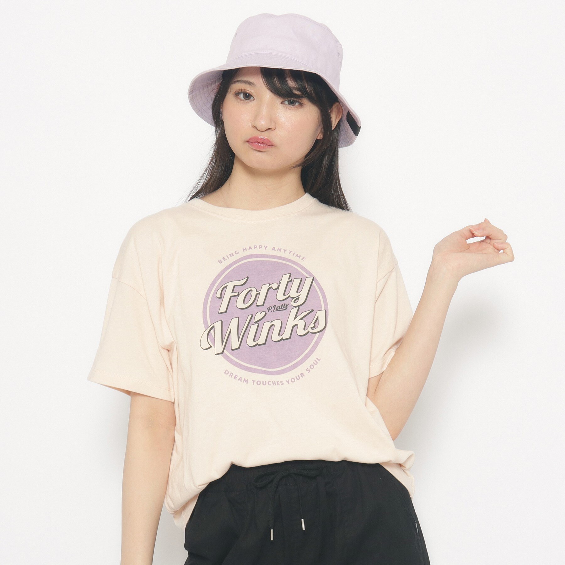 130cmあり】サークルロゴTシャツ|PINK-Latte(ピンクラテ)の通販 