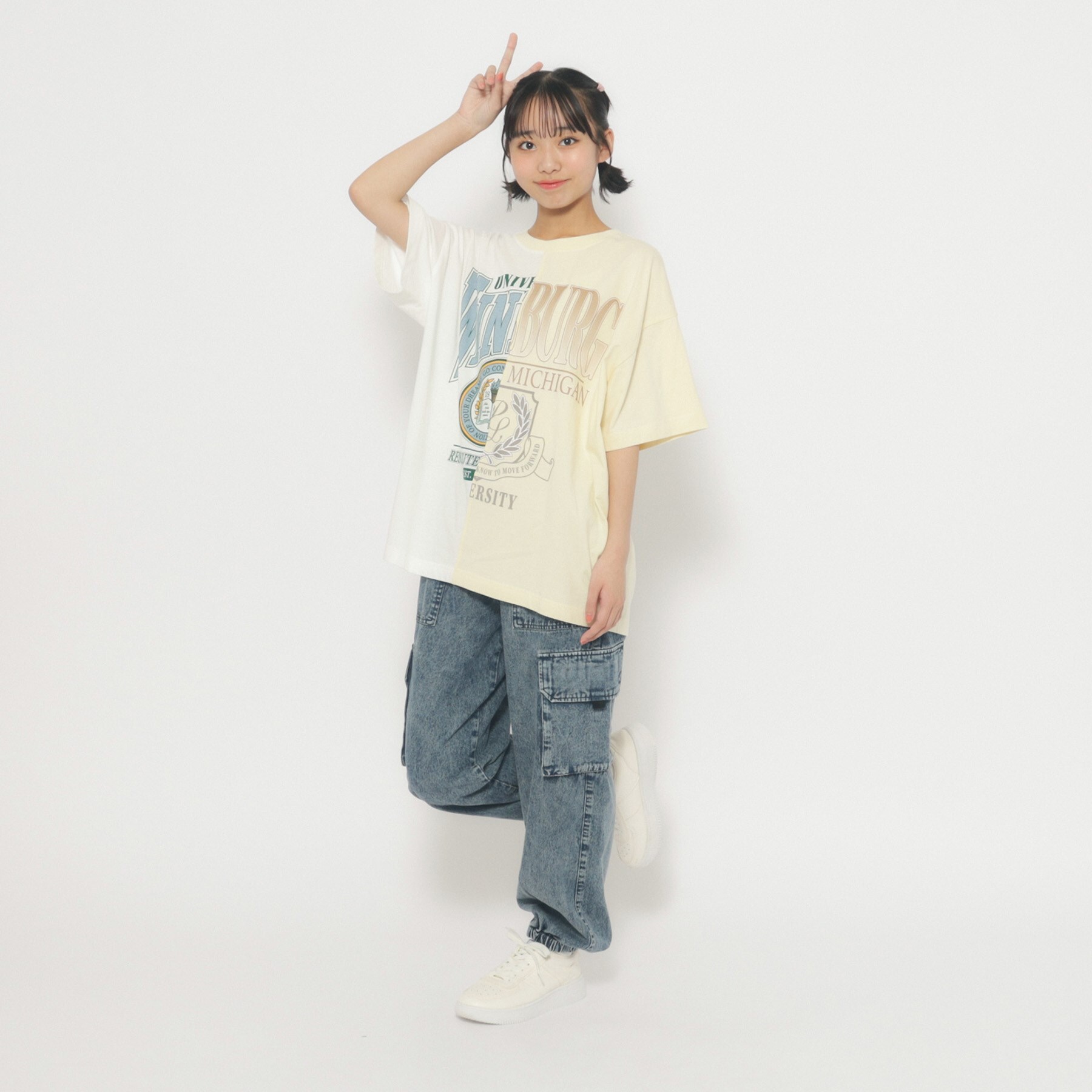 リメイク風Tシャツ|PINK-Latte(ピンクラテ)の通販｜アイルミネ