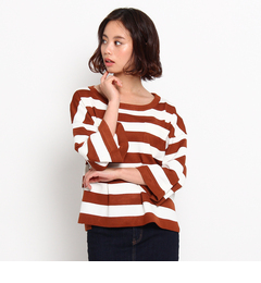 【ザ ショップ ティーケー/THE SHOP TK】 ワイドボーダーニット [3000円(税込)以上で送料無料]