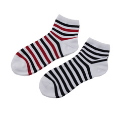 【ザ ショップ ティーケー/THE SHOP TK】 ボーダーショートソックス 2pcs [3000円(税込)以上で送料無料]