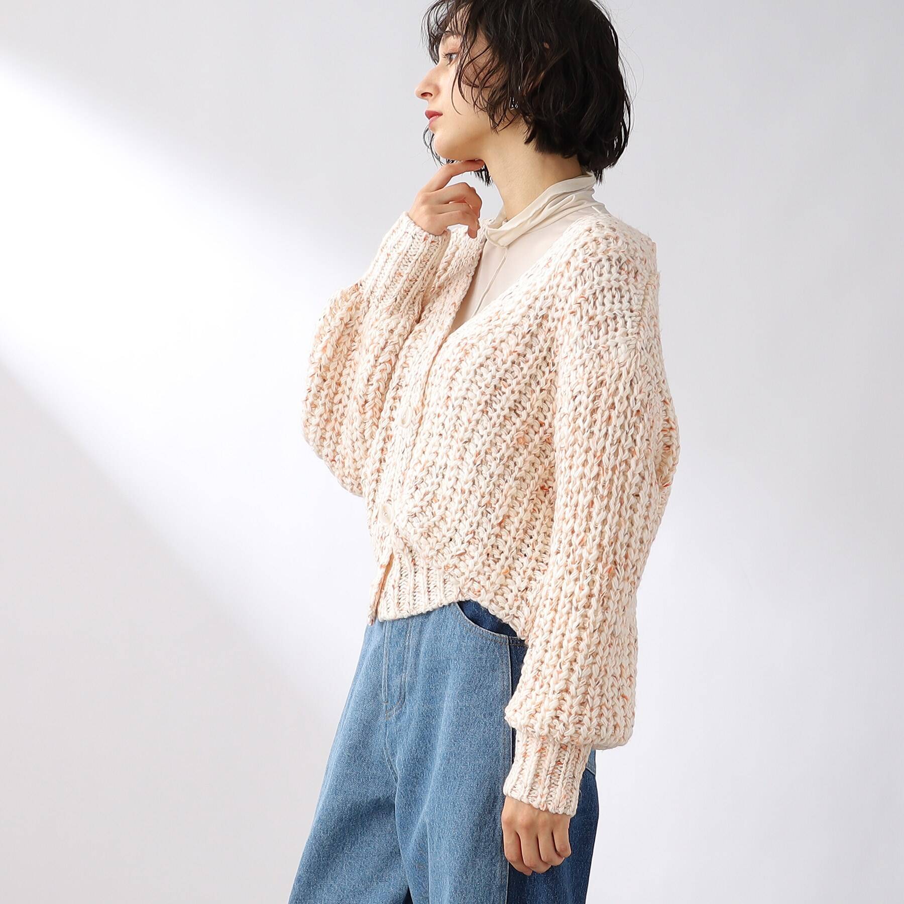 洗える】手編み風ローゲージカーディガン|THE SHOP TK(ザ ショップ 
