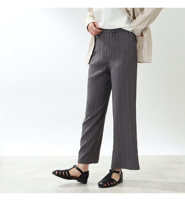 美脚シルエット/お手入れ簡単/洗える】ワッシャーイージーワイドパンツ|THE SHOP TK(ザ ショップ ティーケー)の通販｜アイルミネ