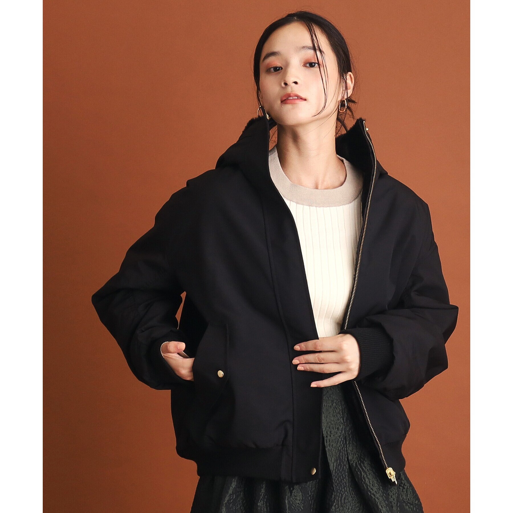 2WAY/洗えるアウター】MA1&ファーリバーシブルブルゾン|THE SHOP