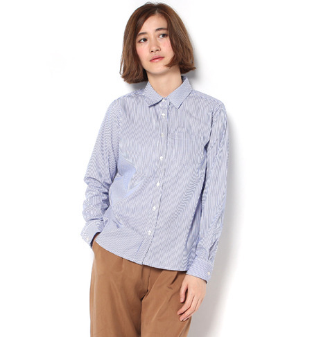 【エヌ ナチュラルビューティベーシック/N．Natural Beauty Basic】 胸ポケット付き長袖シャツ [送料無料]