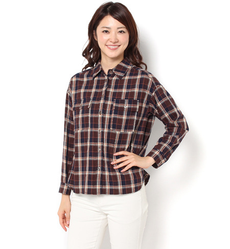 【エヌ ナチュラルビューティベーシック/N．Natural Beauty Basic】 boysチェックシャツ [送料無料]