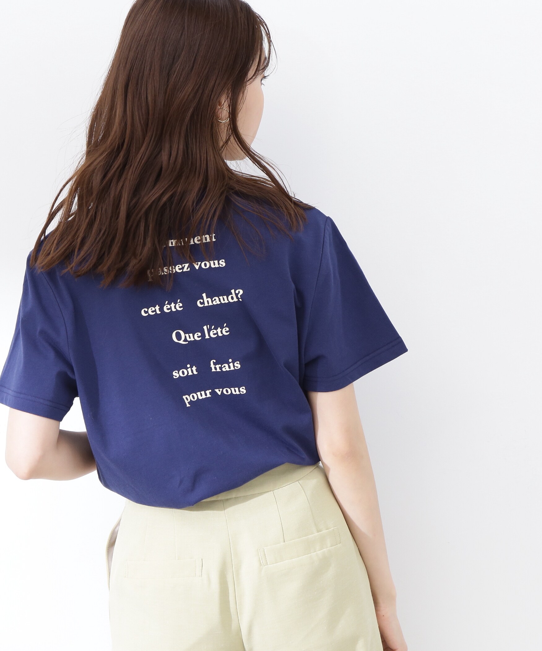 バックプリントロゴTシャツ|N.Natural Beauty Basic(エヌ ナチュラル