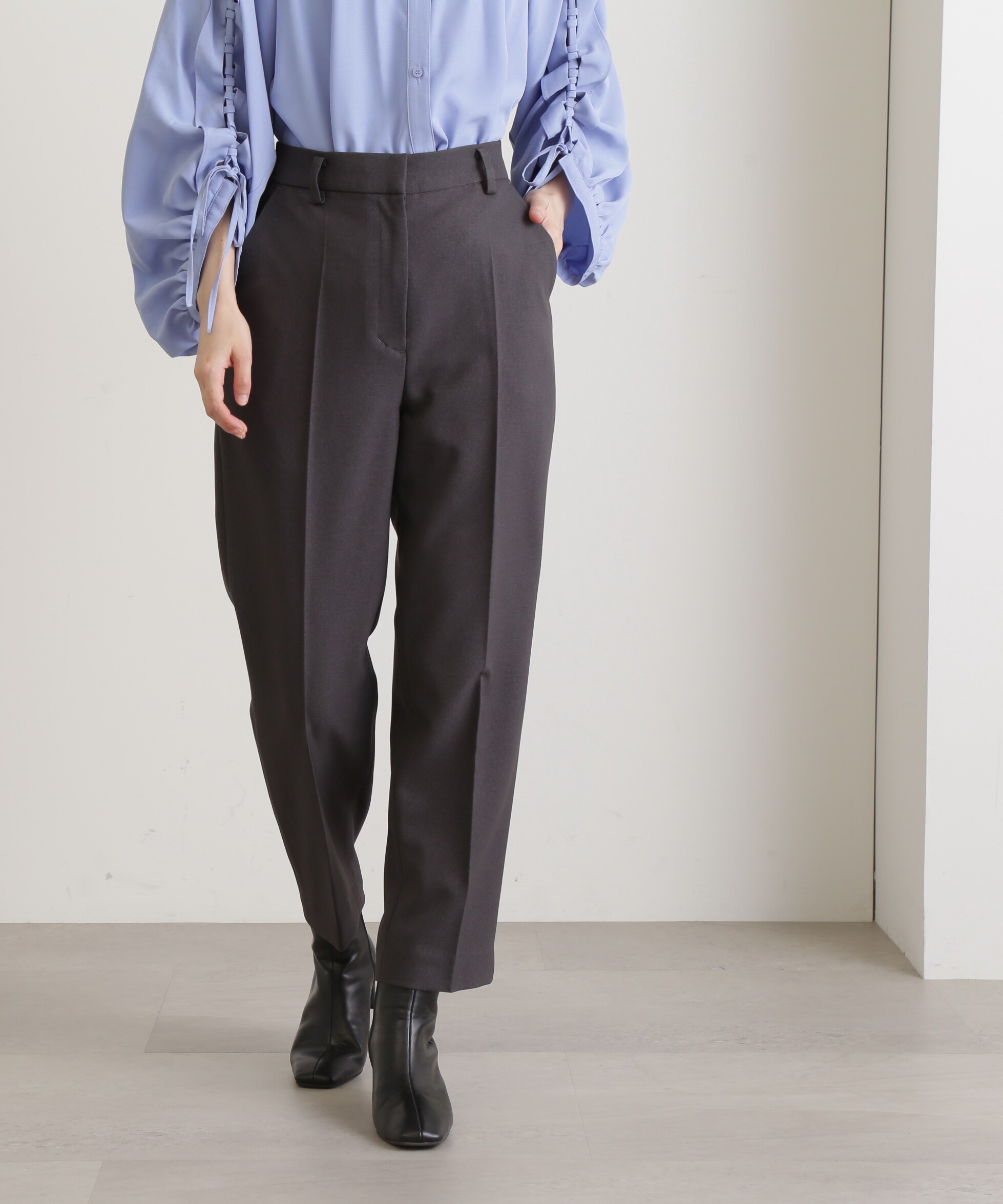 パンツ DAISEN CROPPED STRAIGHT TROUSERS DAISEN クロップド