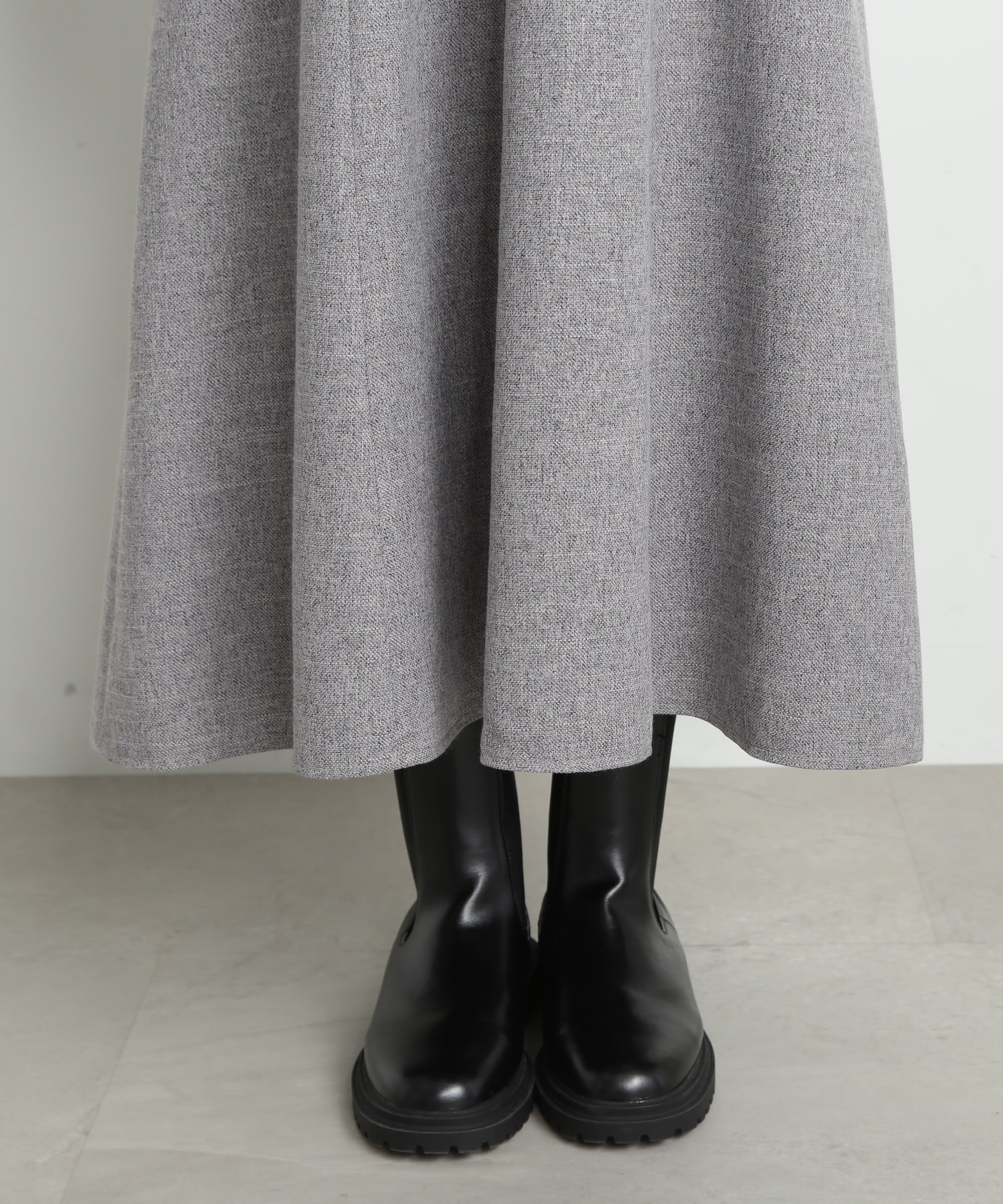 セミフレアツイードジャンパースカート《S Size Line》|N.Natural
