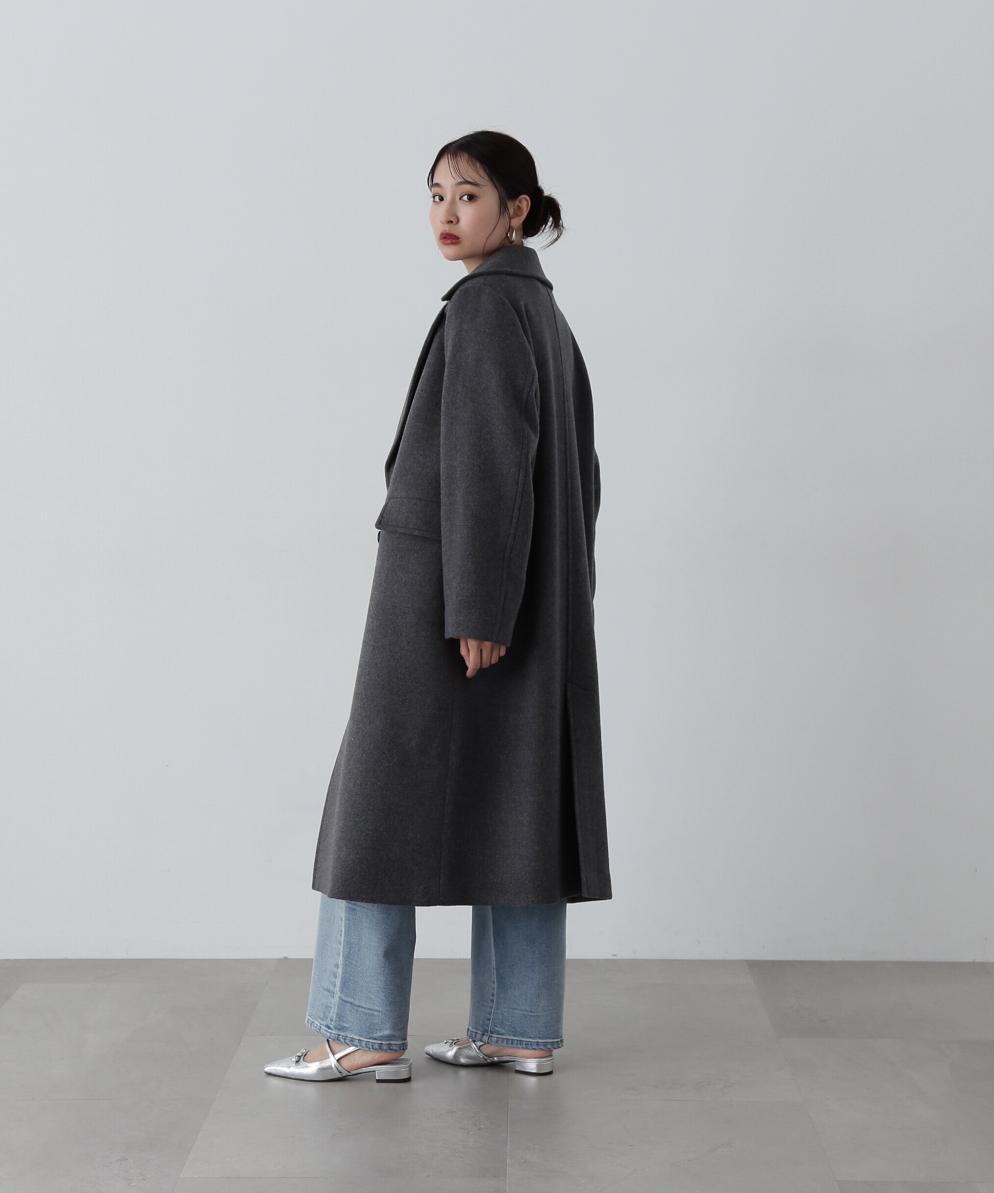 エヌ ナチュラルビューティーベーシック N. Natural Beauty Basic* ウールパイルスタンドネックコート《S Size Line》  （ブラック） | ファッション通販 MAGASEEK(マガシーク)