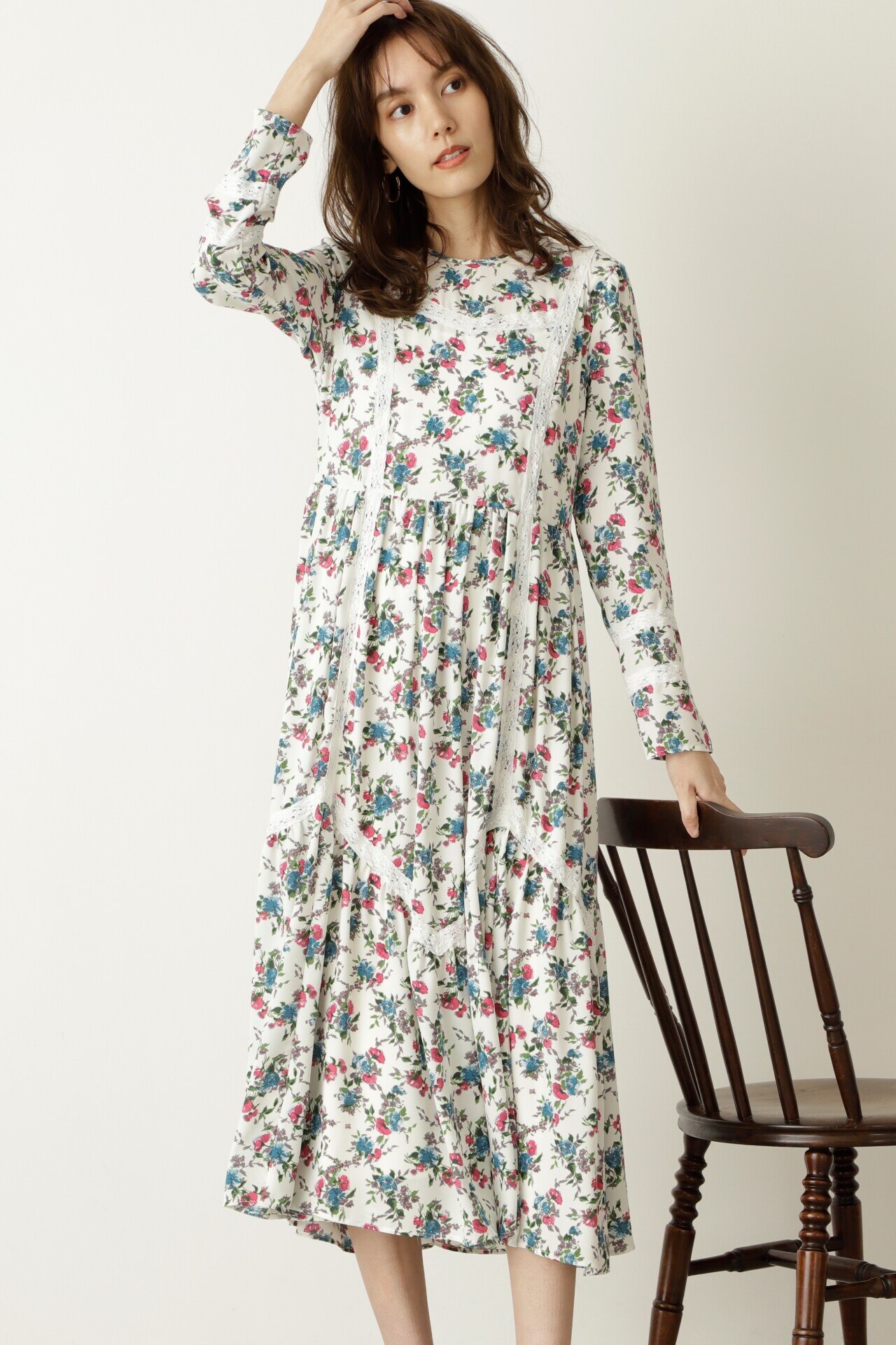 2022SS □ JILLSTUART サニーフラワーワンピース-