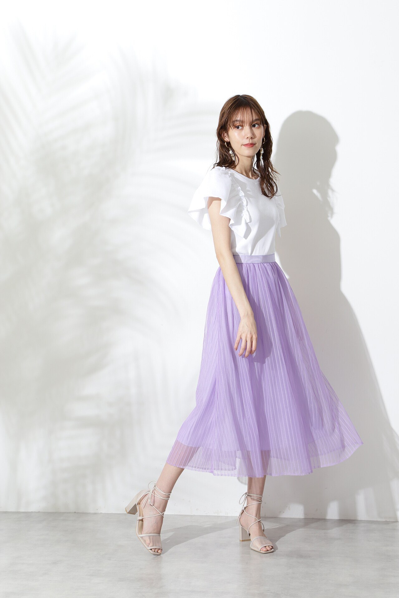 直販一掃 【新品】カシーフラワーチュールスカート JILLSTUART ジル