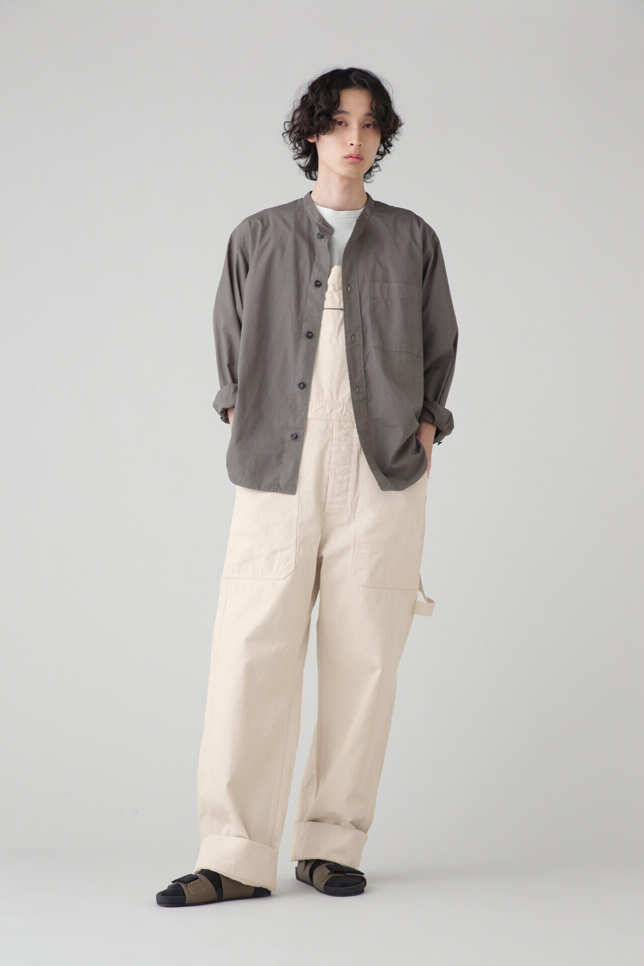 特売 【新品】MHL PLAINWEAVE COTTON DYE GARMENT チノパン