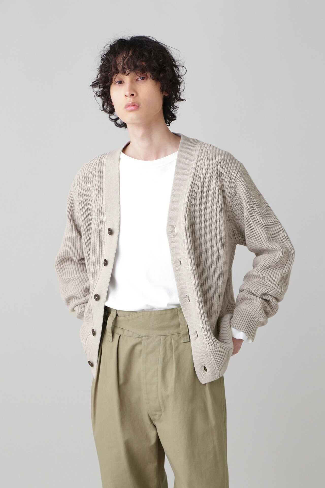 MHL. RECYCLED COTTON (カーディガン)-