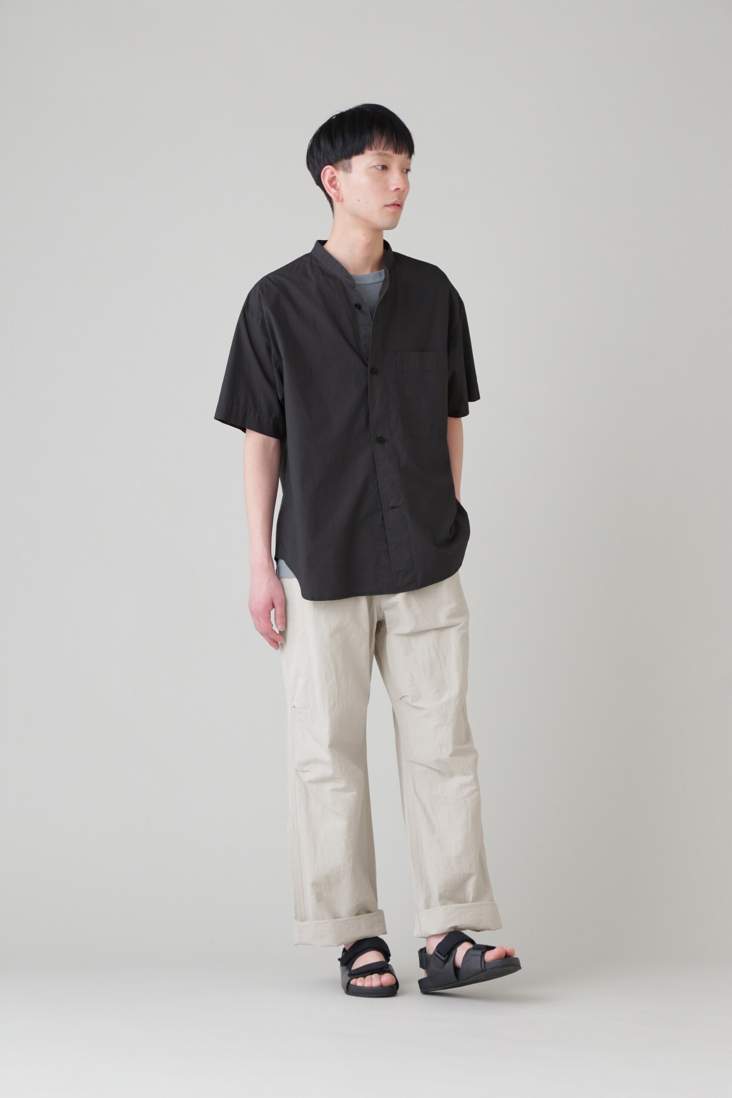 アイボリー×レッド （新品未使用タグ付）MHL. DRY COTTON LINEN M