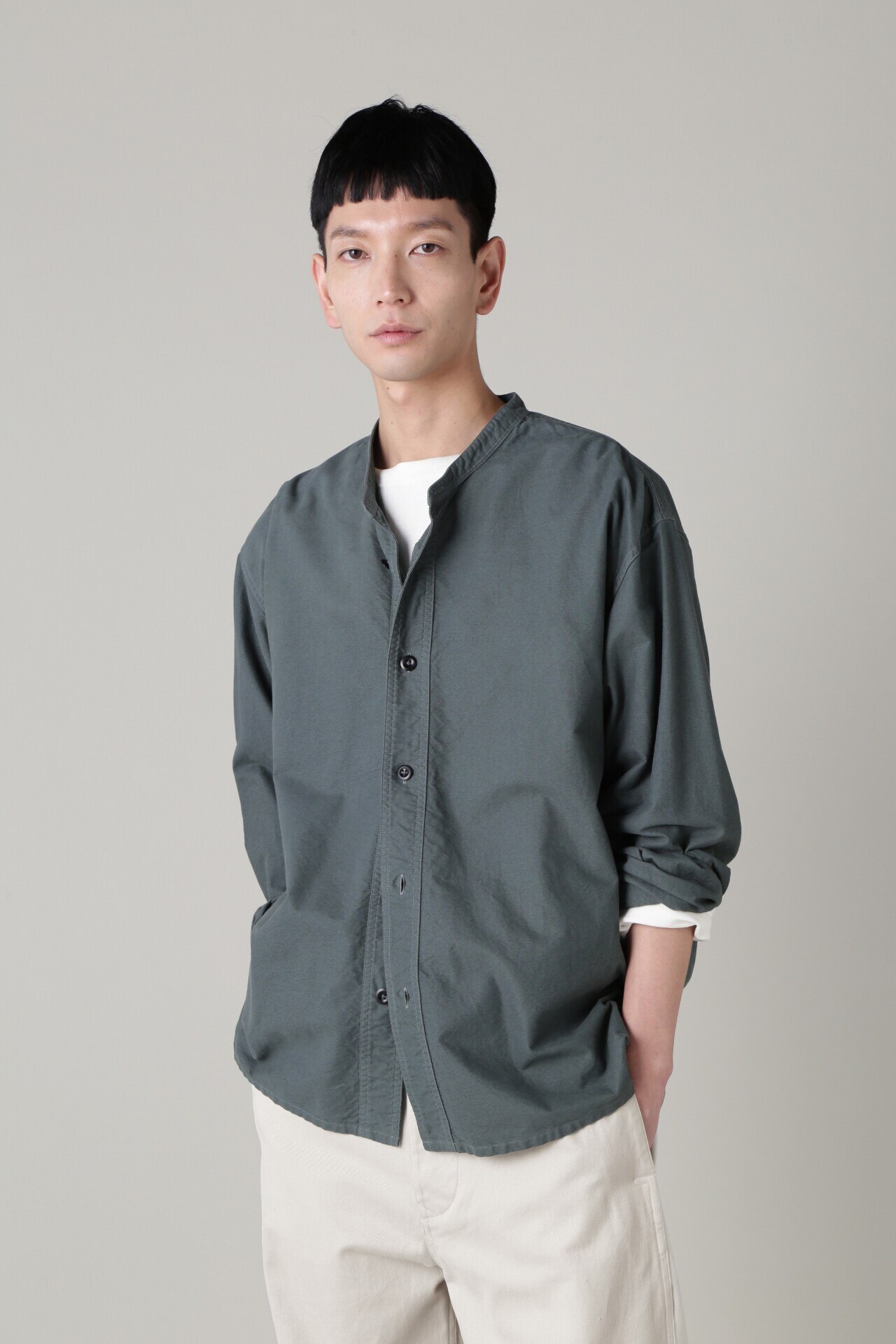 MHL. SOFT HOPSACK Shirts M定価2万円ほど - omegasoft.co.id