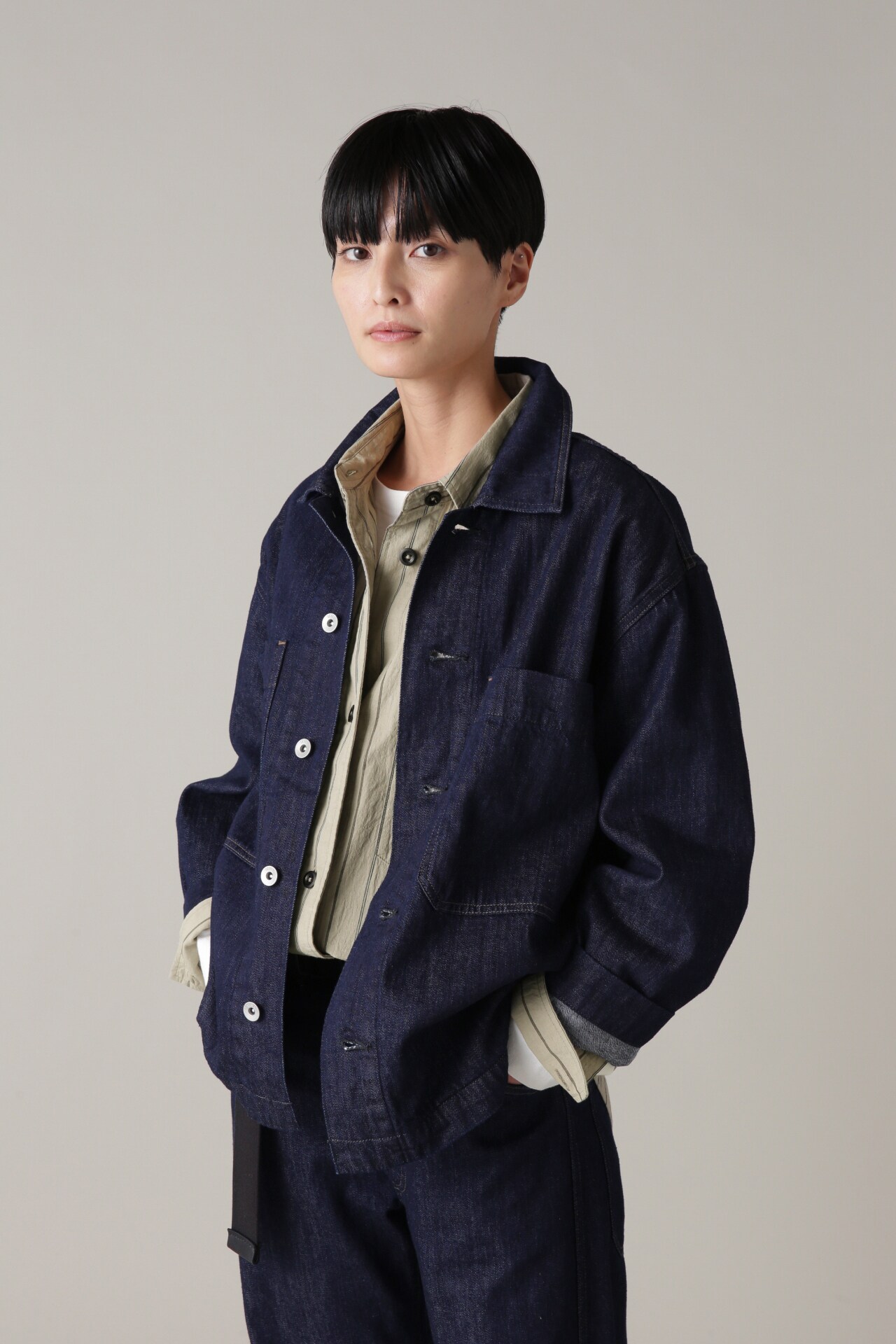うのにもお得な情報満載！ CANTON DENIM|MHL.(エムエイチエル)の通販｜アイルミネ LIGHT ジャケット・アウター