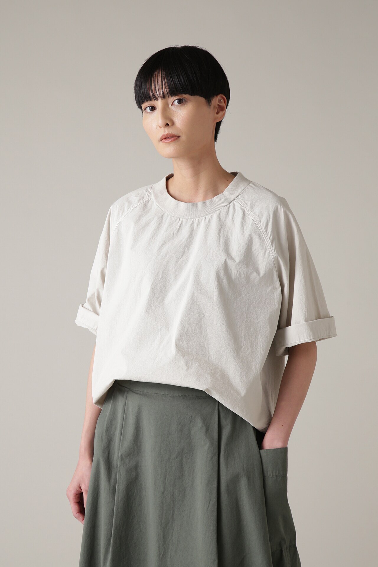 WASHED DRY COTTON POPLIN|MHL.(エムエイチエル)の通販｜アイルミネ