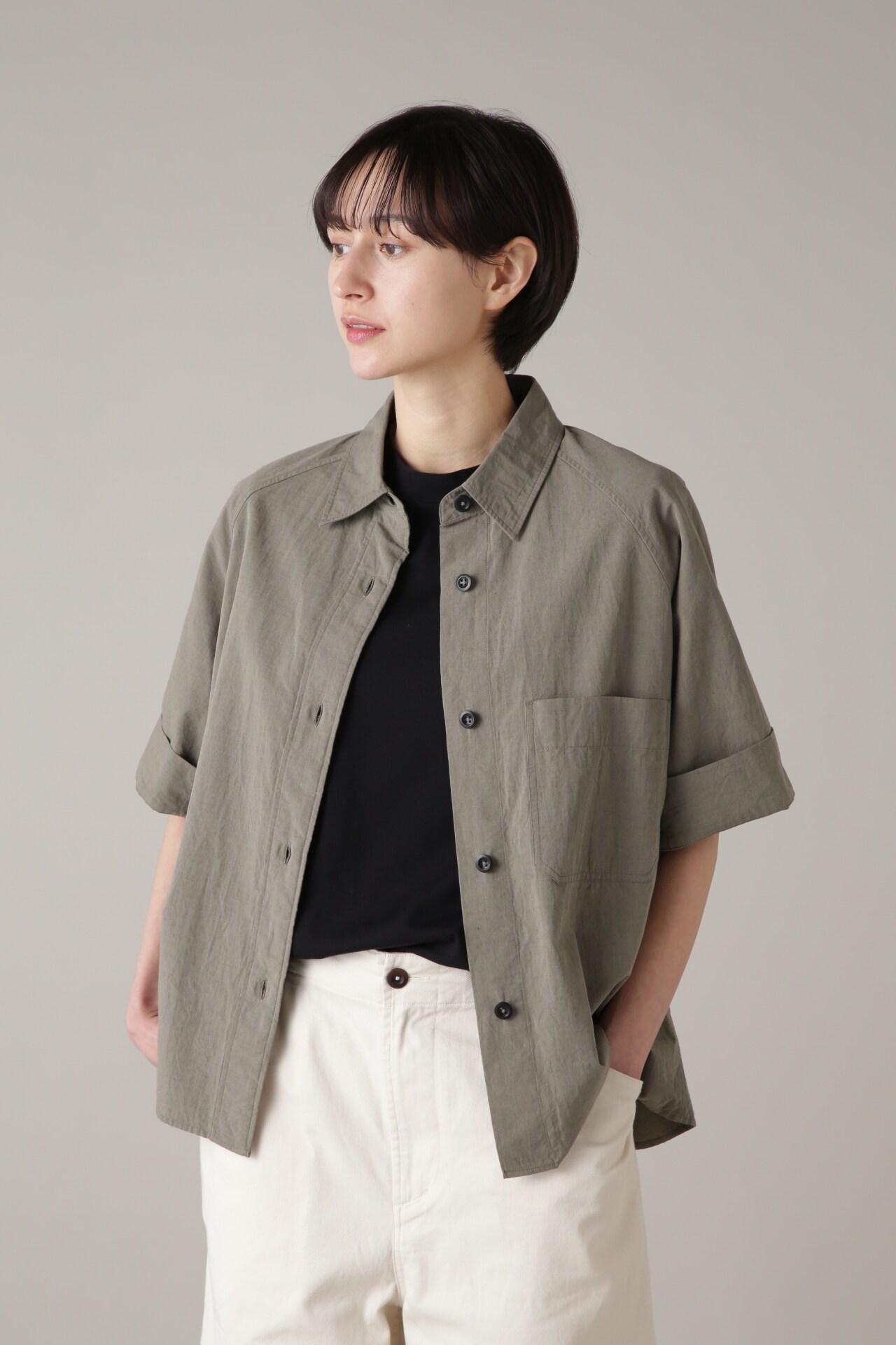 LIGHTWEIGHT COTTON LINEN CHAMBRAY|MHL.(エムエイチエル)の通販｜アイルミネ