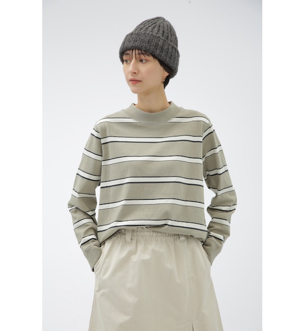 人気ファッションメンズ|【エムエイチエル/MHL.】 OUTLINE STRIPE JERSEY