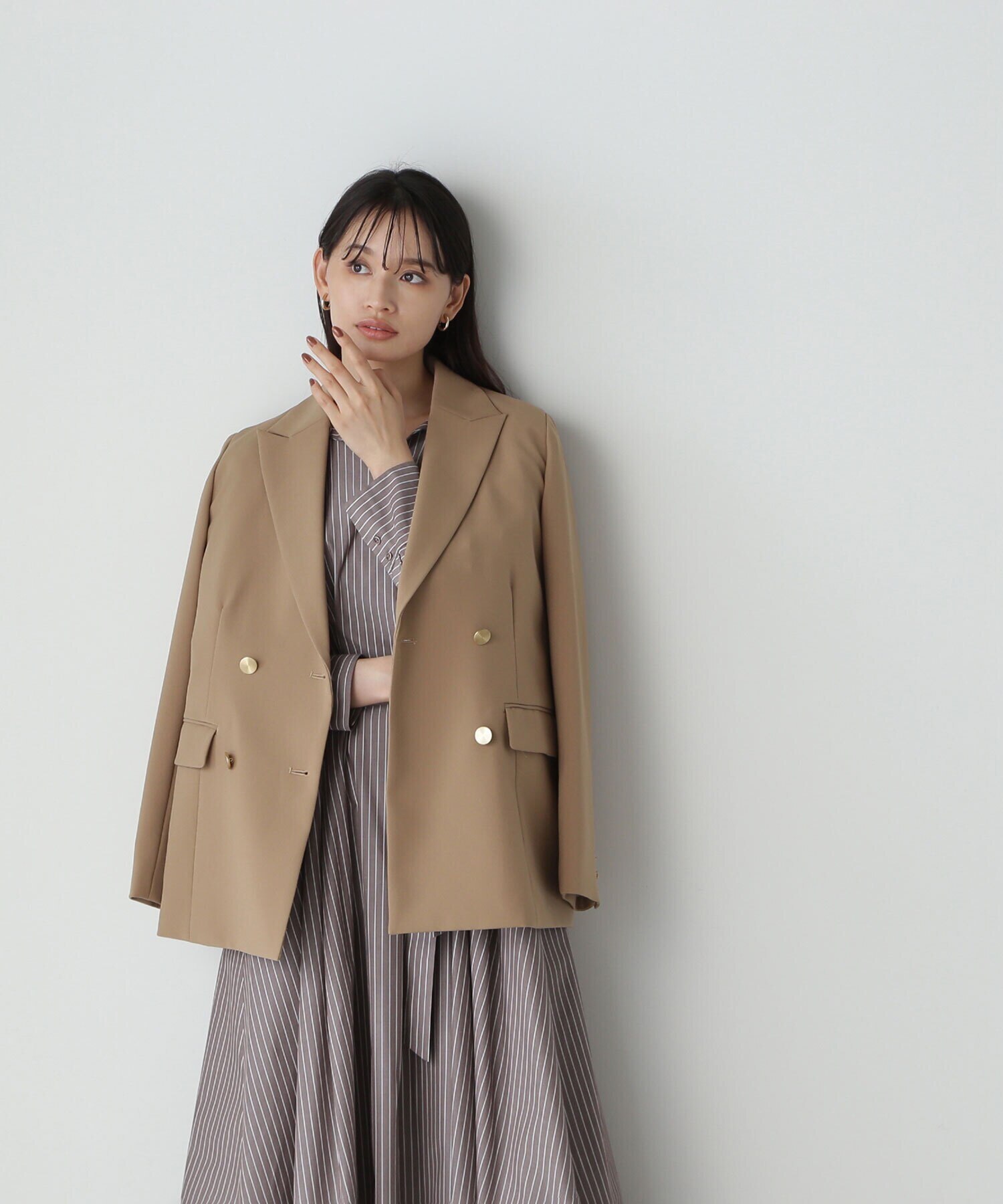 ダブルブレストボクシージャケット23AW|NATURAL BEAUTY BASIC