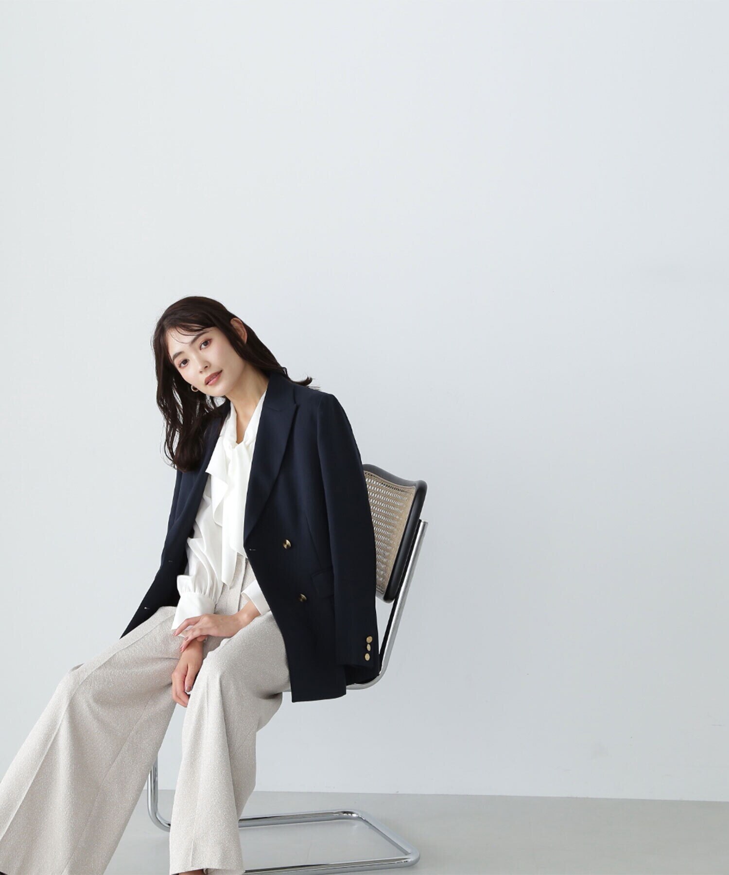 ダブルブレストボクシージャケット23AW|NATURAL BEAUTY BASIC