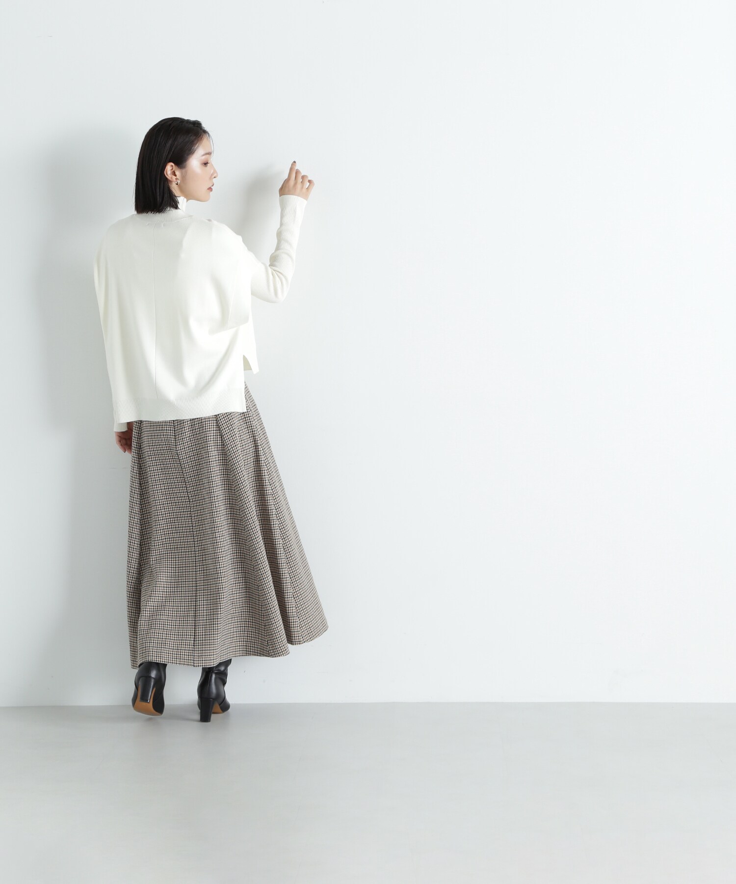 ニットベスト×シアーリブトップス23AW|NATURAL BEAUTY BASIC