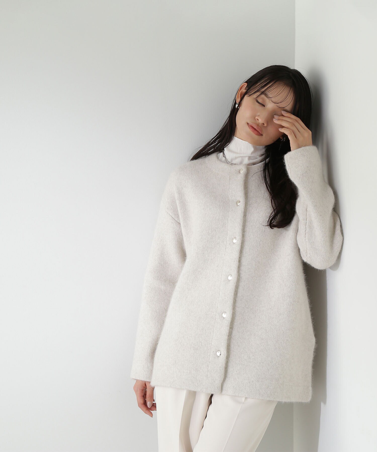 FOX接結コーディガン23AW|NATURAL BEAUTY BASIC(ナチュラル