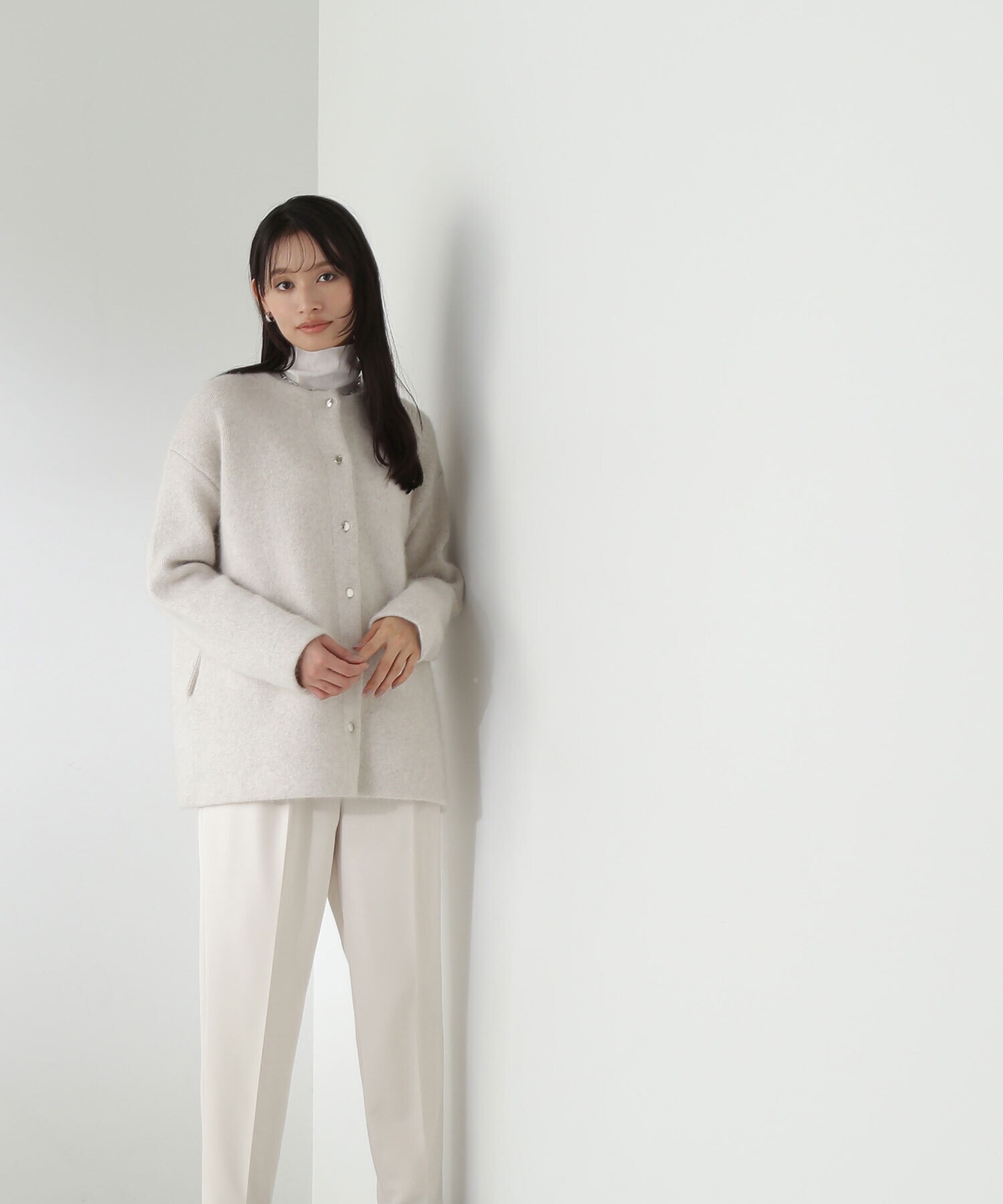 FOX接結コーディガン23AW|NATURAL BEAUTY BASIC(ナチュラル