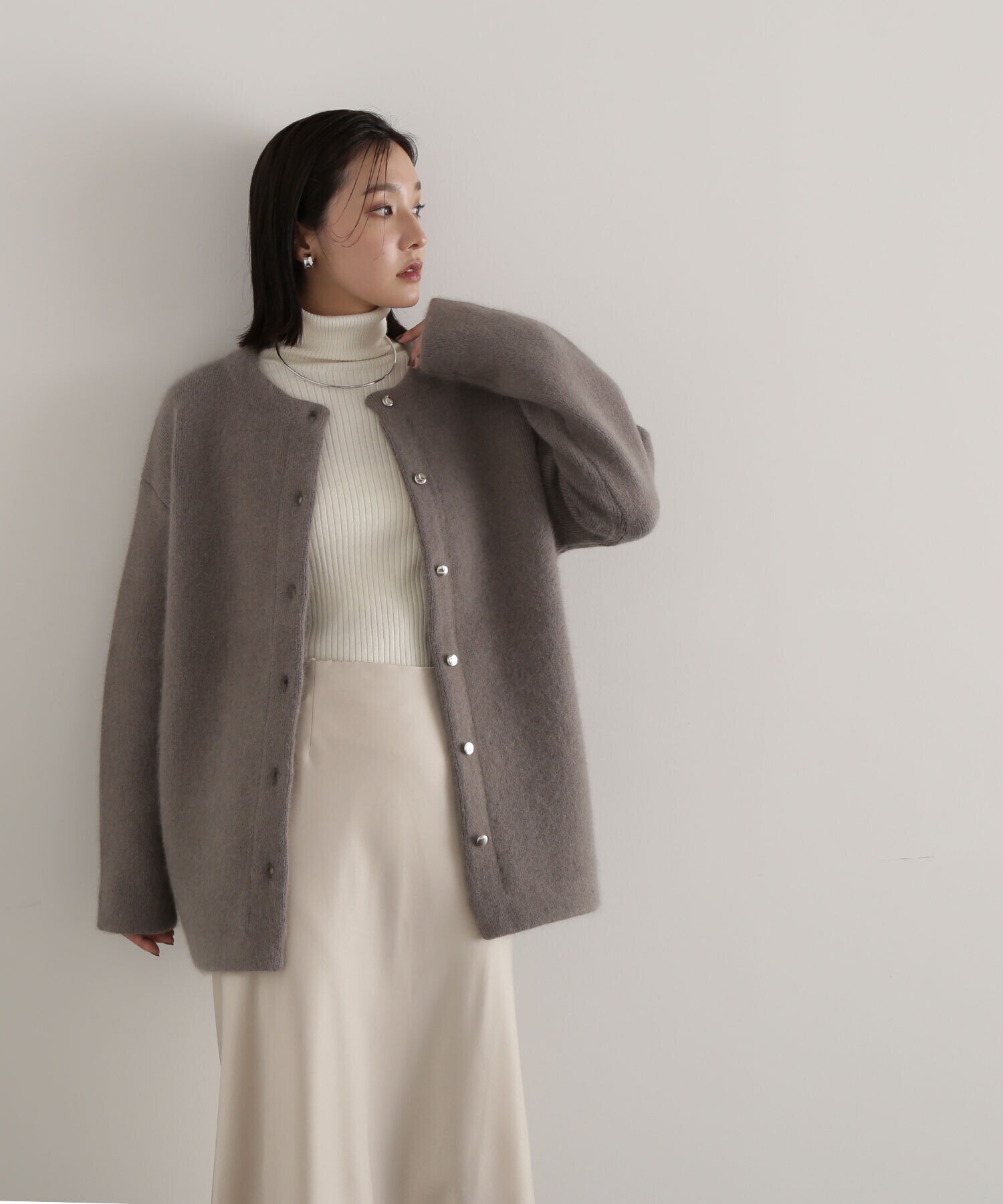 FOX接結コーディガン23AW|NATURAL BEAUTY BASIC(ナチュラル