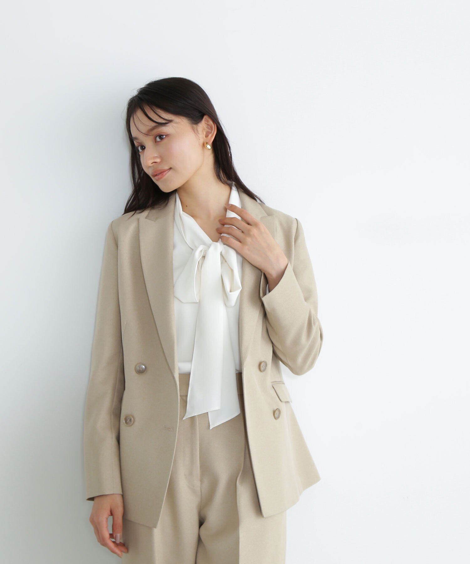 リボンボウタイブラウス 24SS |NATURAL BEAUTY BASIC(ナチュラル