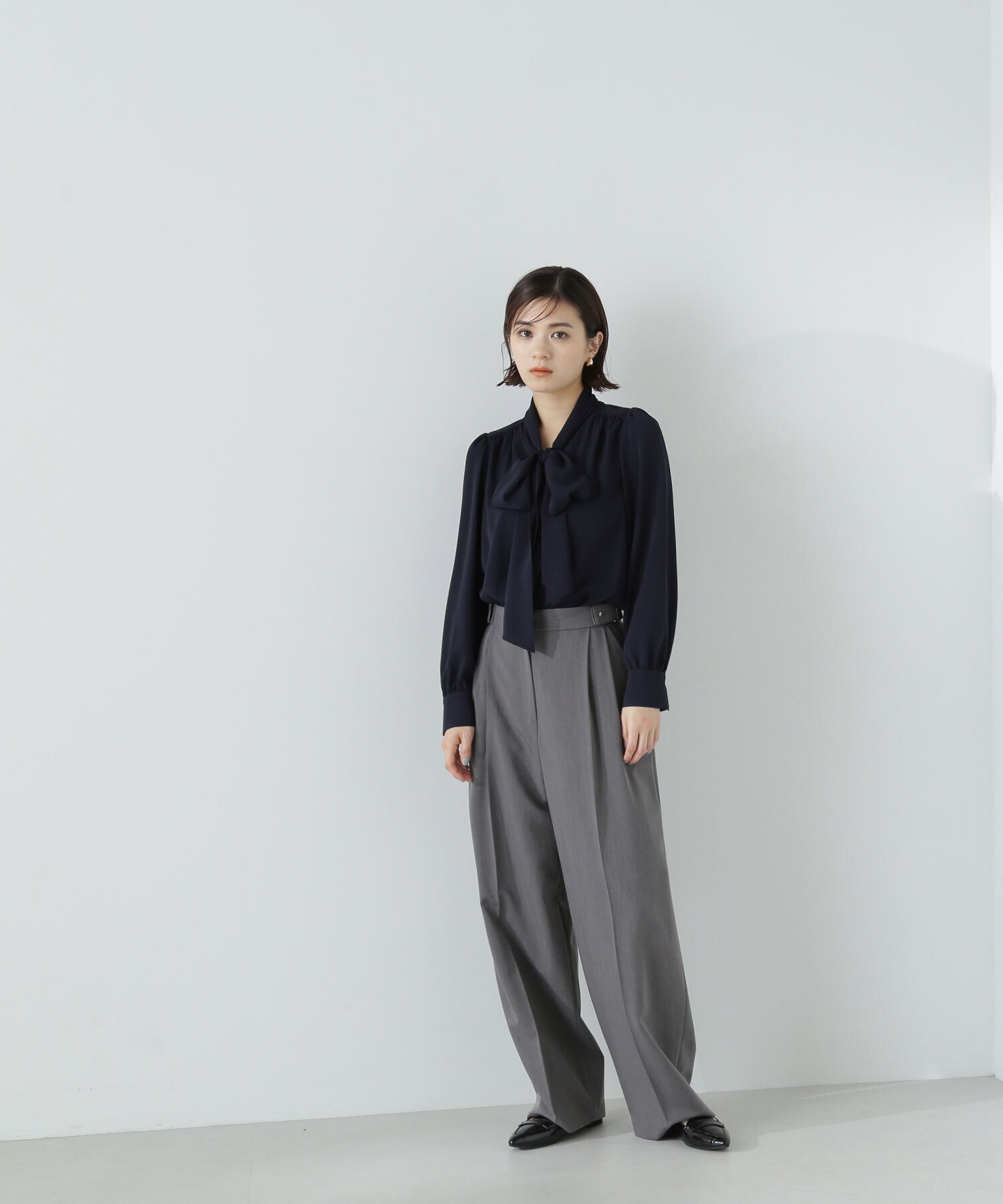 リボンボウタイブラウス 24SS |NATURAL BEAUTY BASIC(ナチュラル