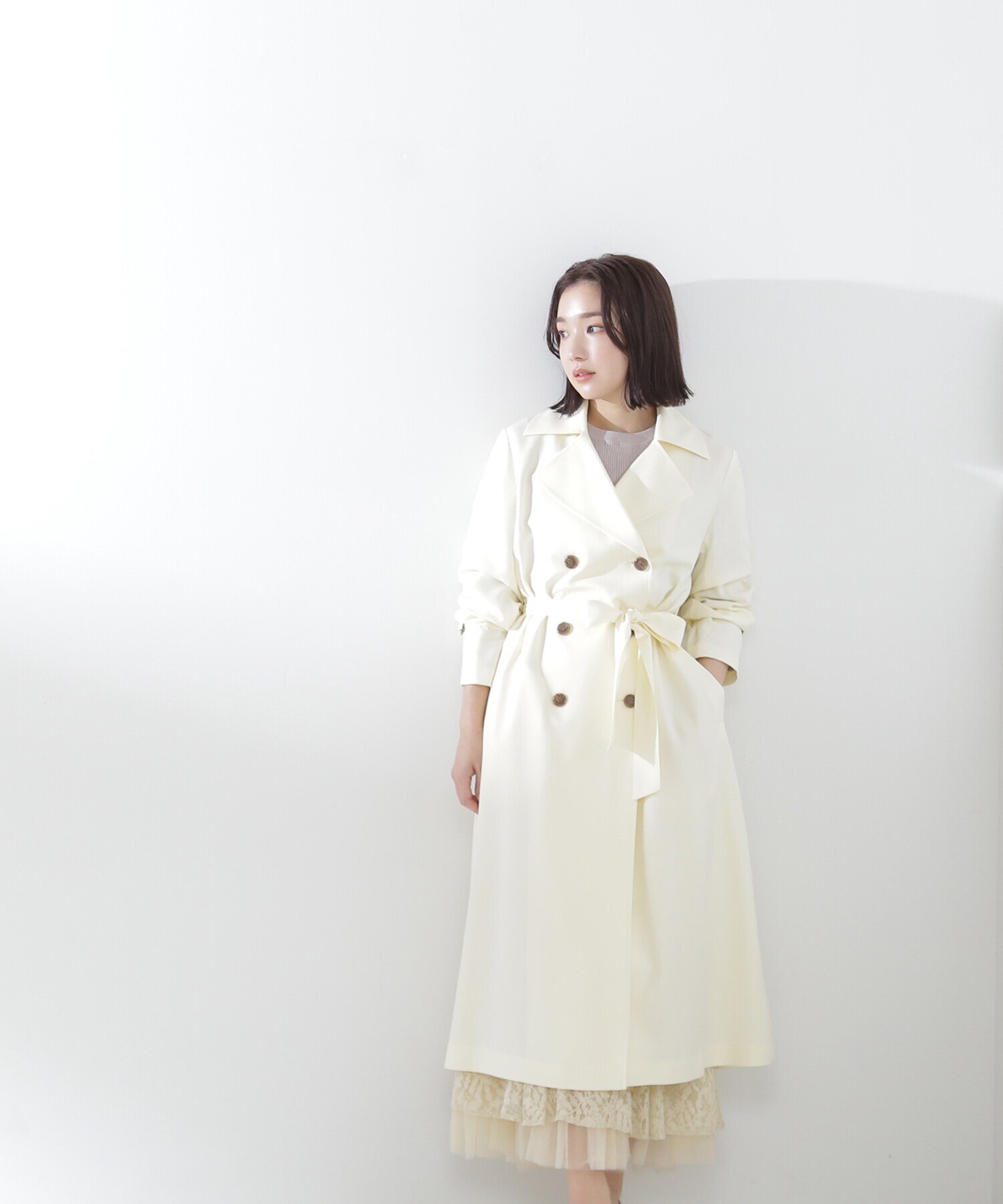 NATURAL BEAUTY BASIC｜クリアツイルレディトレンチコート 24SS | Rakuten  Fashion(楽天ファッション／旧楽天ブランドアベニュー)KA7605