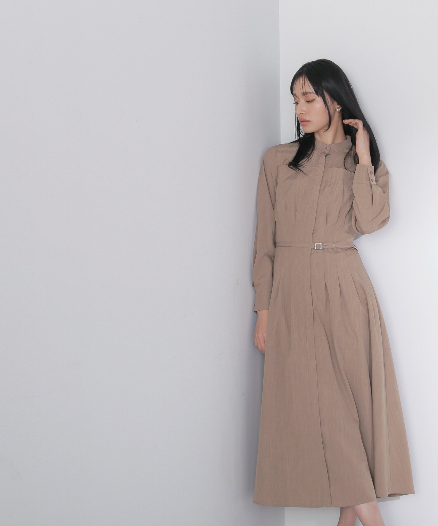 タックウエストシャツワンピース 24SS|NATURAL BEAUTY BASIC