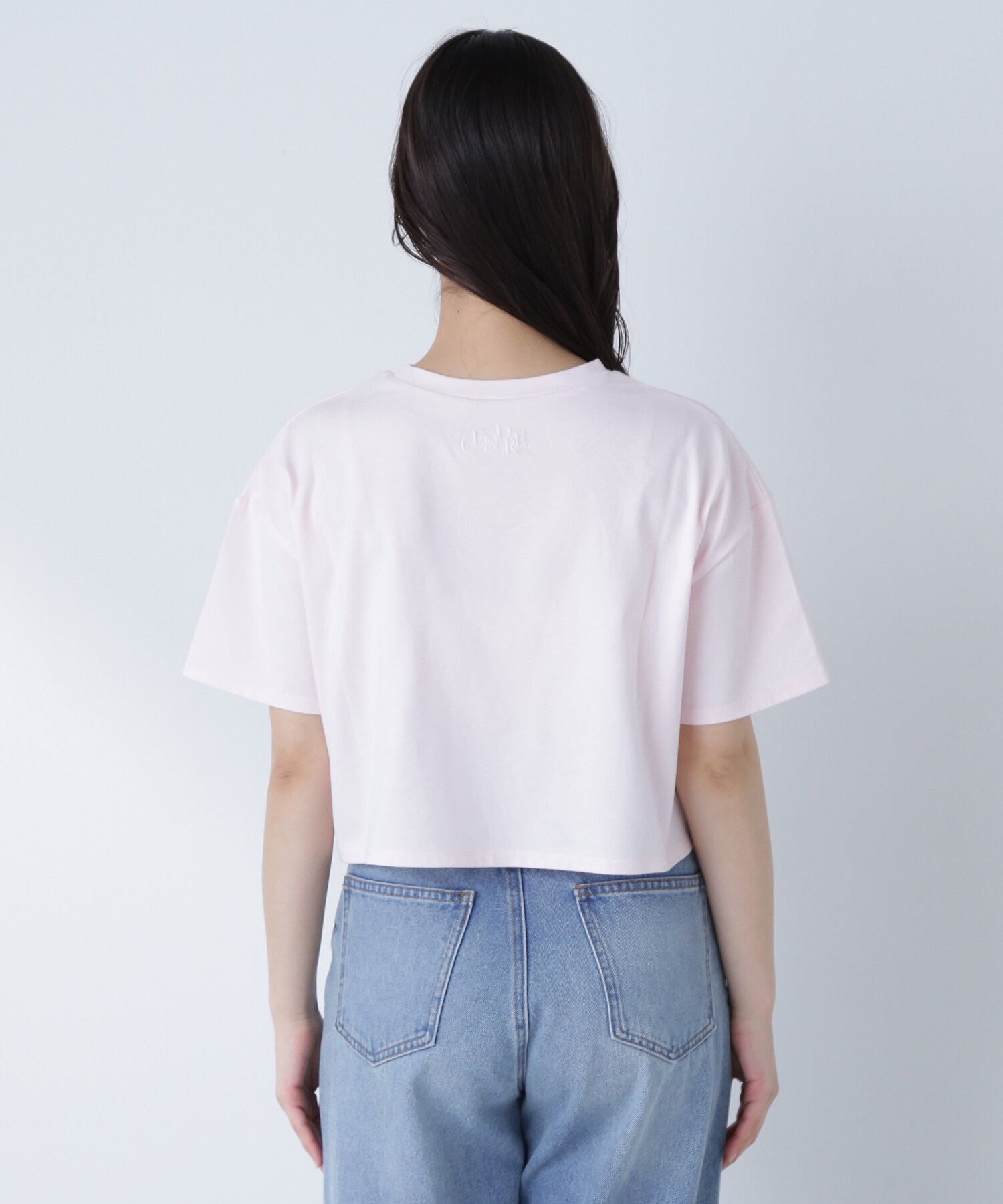 バックエンボスクロップドTシャツ|NATURAL BEAUTY BASIC(ナチュラル