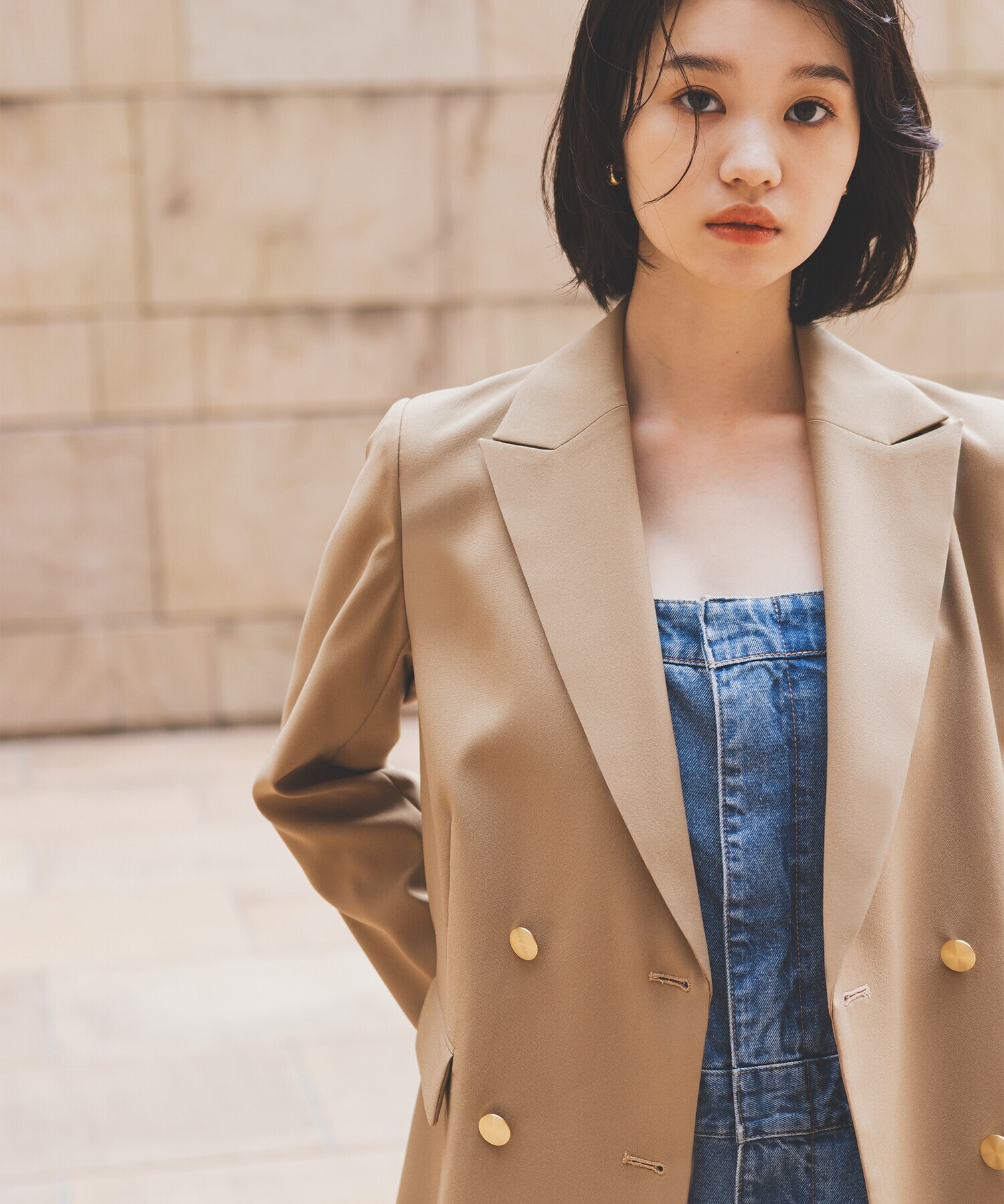 NATURAL BEAUTY BASIC｜ダブルブレストボクシージャケット