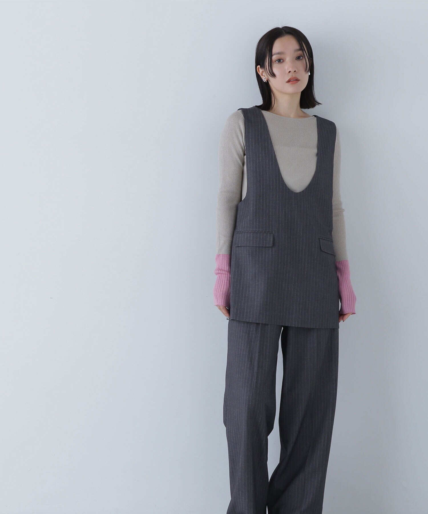 セール 50%OFF】パールスリットネックワンピース(505634956) | ナチュラルビューティーベーシック(NATURAL BEAUTY  BASIC) - d fashion