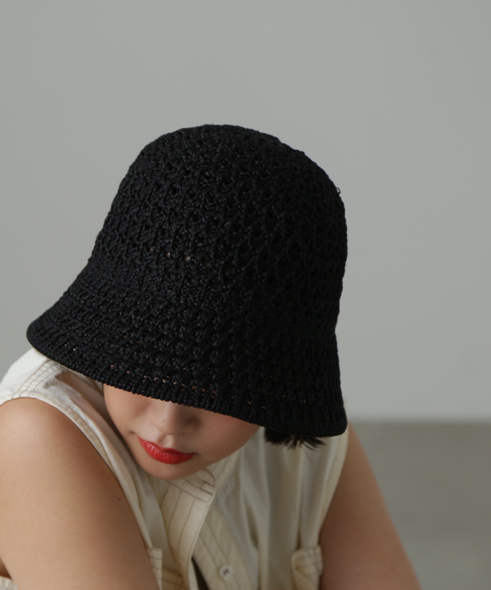 有名ブランド 定価 - クロシェハット crochet hat フラワーモチーフ
