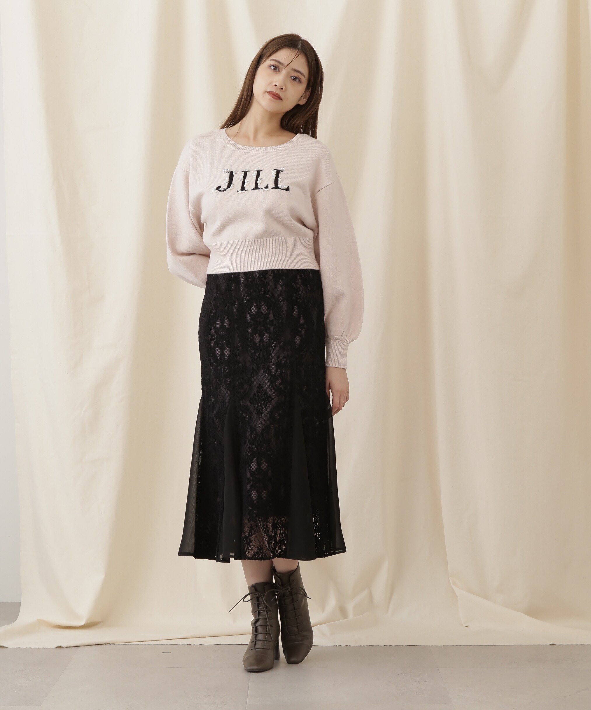 ランキング１位受賞 JILL by JILL STUART ロゴジャガードビジュー