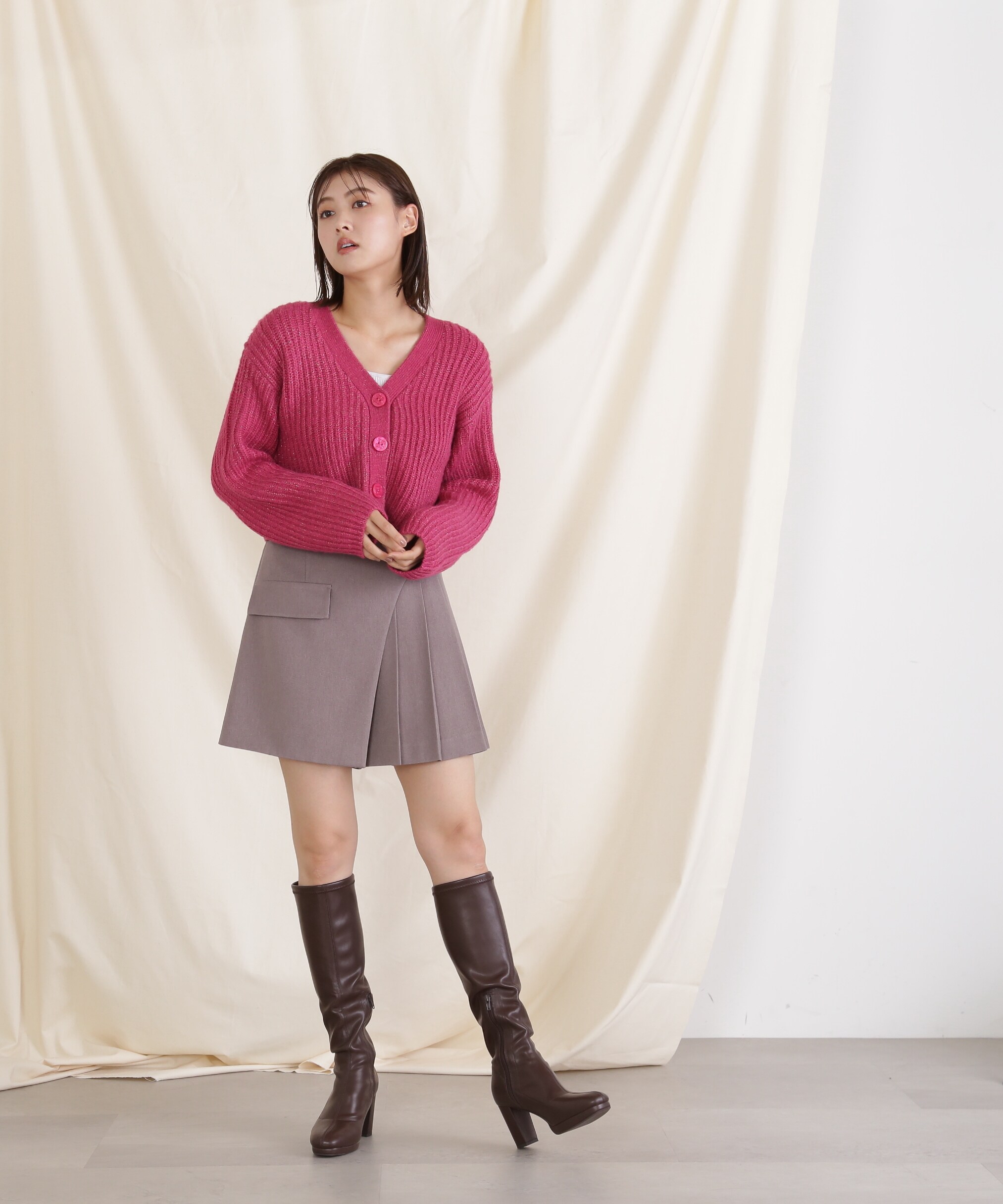 ラメミックスニット WEB限定カラー:ピンク|JILL by JILL STUART(ジル