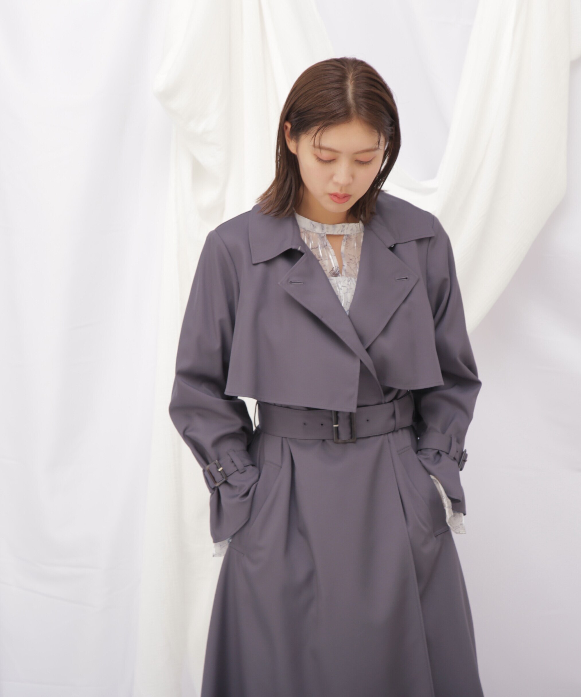 スカーフ付きドレストレンチ|JILL by JILL STUART(ジル バイ ジル ...