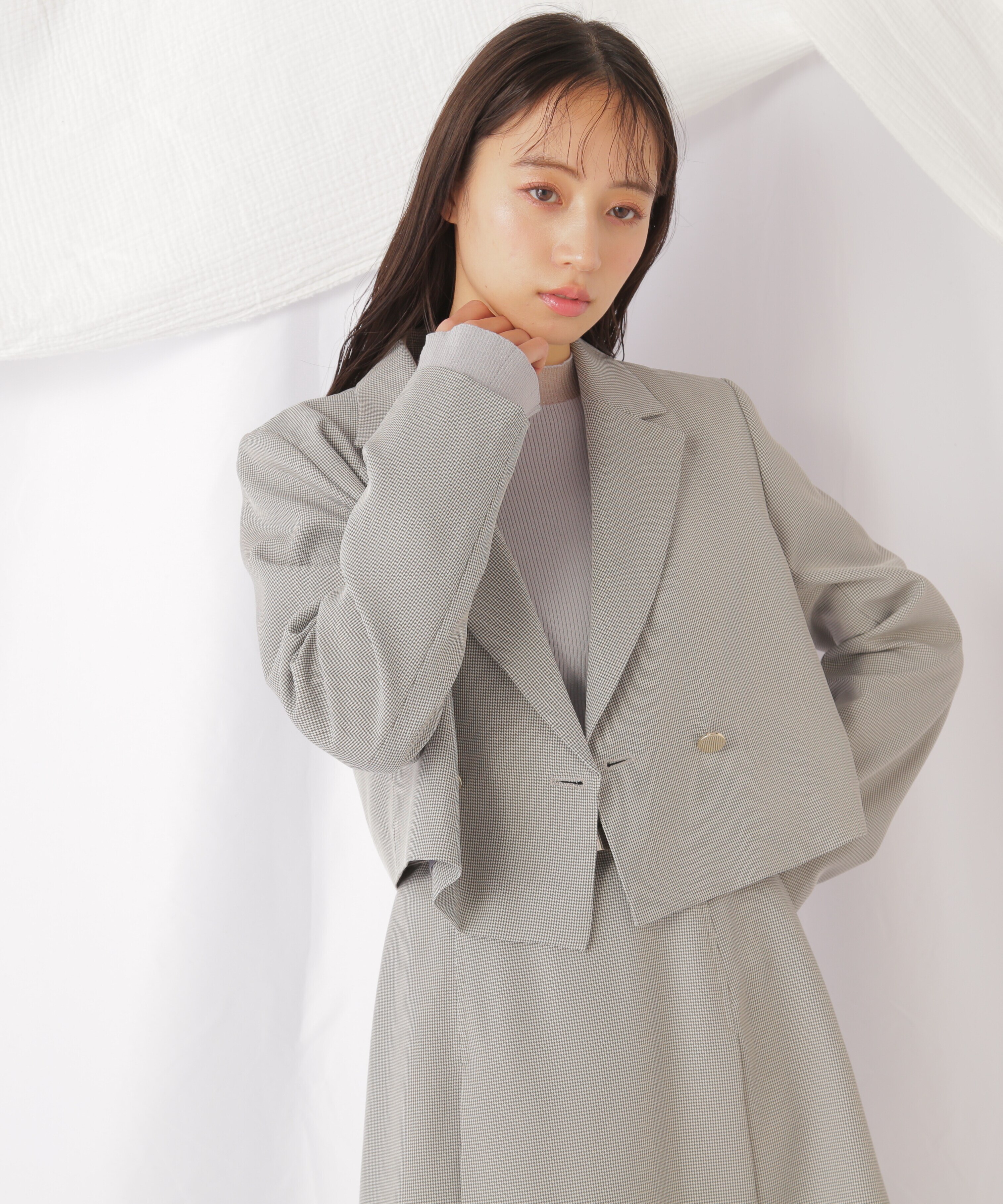 ◇トロミショートジャケット|JILL by JILL STUART(ジル バイ ジル