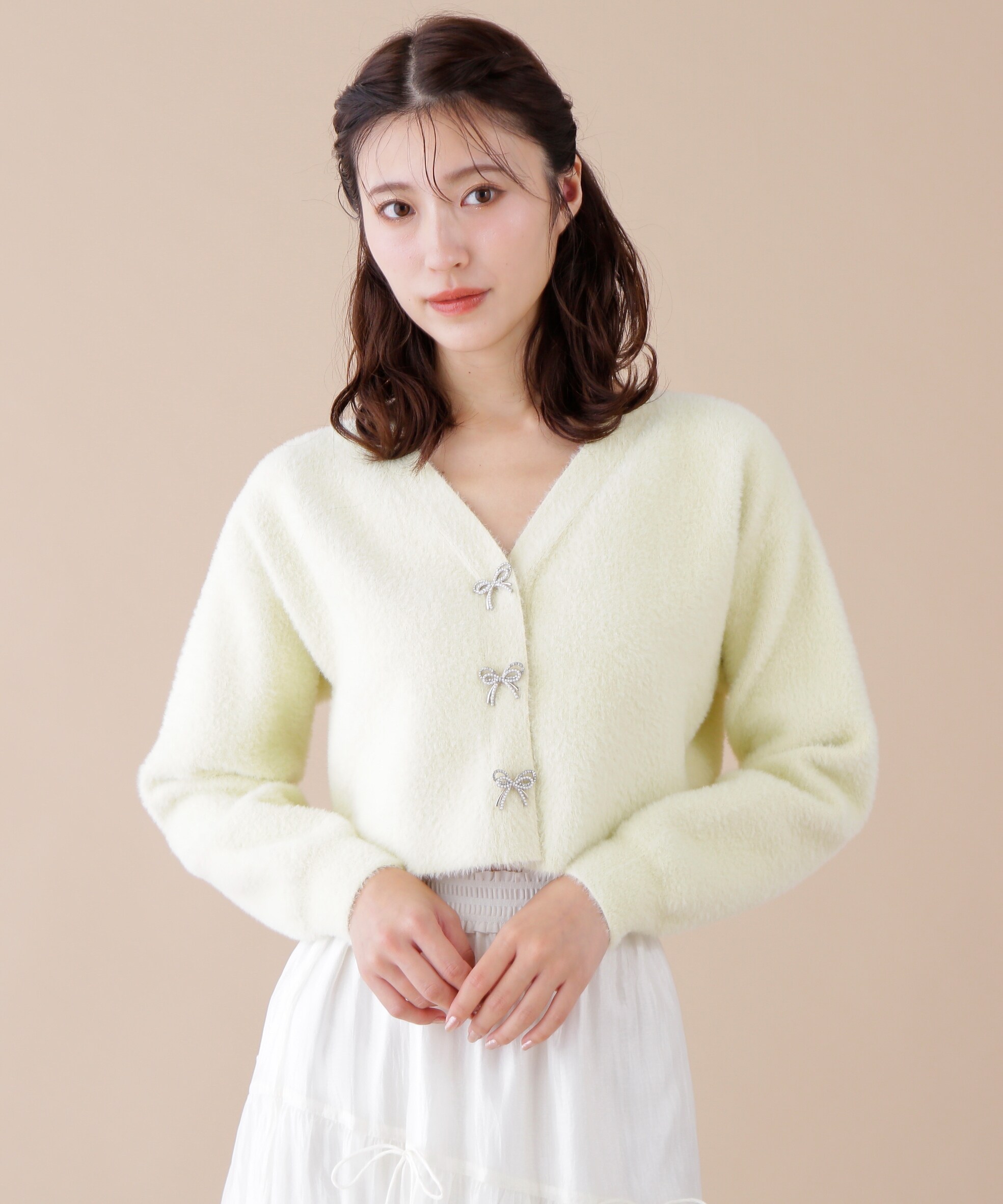 驚きの価格 リボンビジューカーディガン|JILL by JILL STUART(ジル バイ トップス