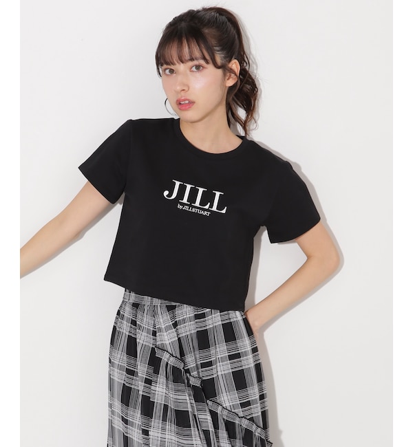 メンズファッションなら|【ジル　バイ　ジル　スチュアート/JILL by JILL STUART】 ショート丈刺繍ロゴTシャツオーガニックコットン