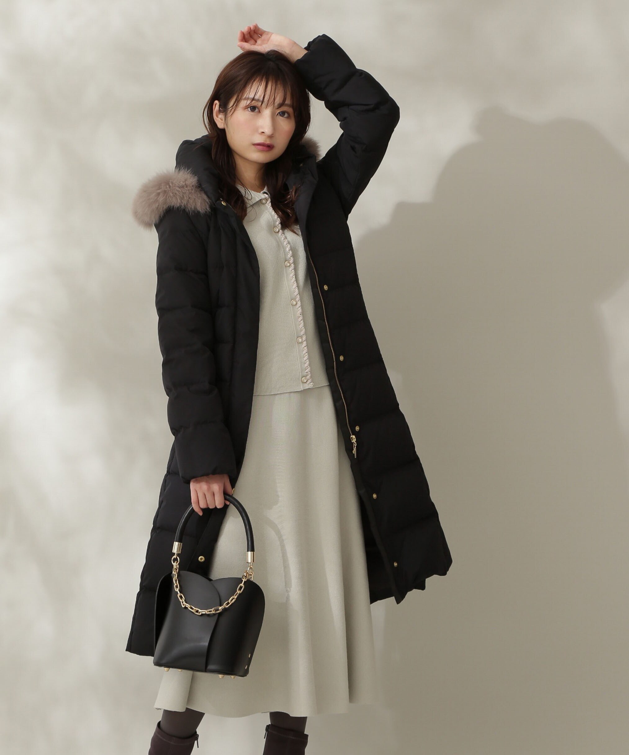 高級感 ボディドレッシングデラックス ロングダウンコート - ダウン 