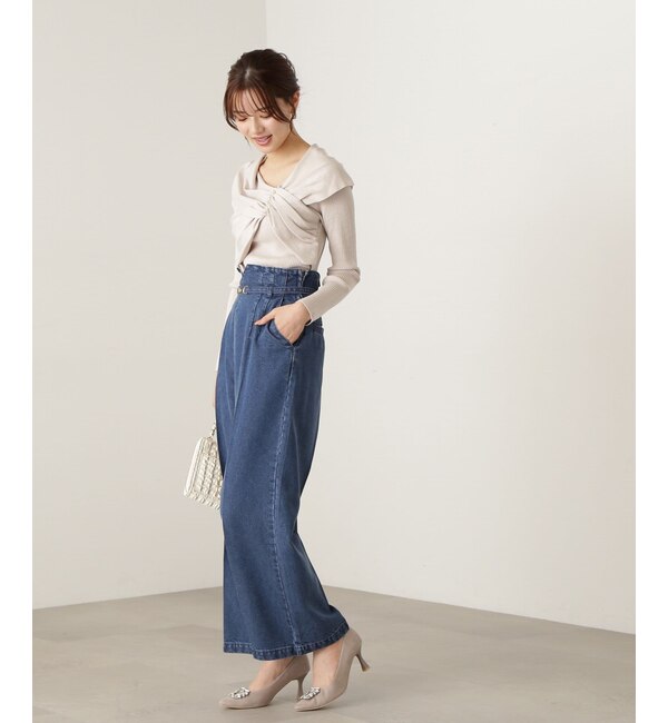 デニムワイドパンツ|PROPORTION BODY DRESSING(プロポーションボディドレッシング)の通販｜アイルミネ
