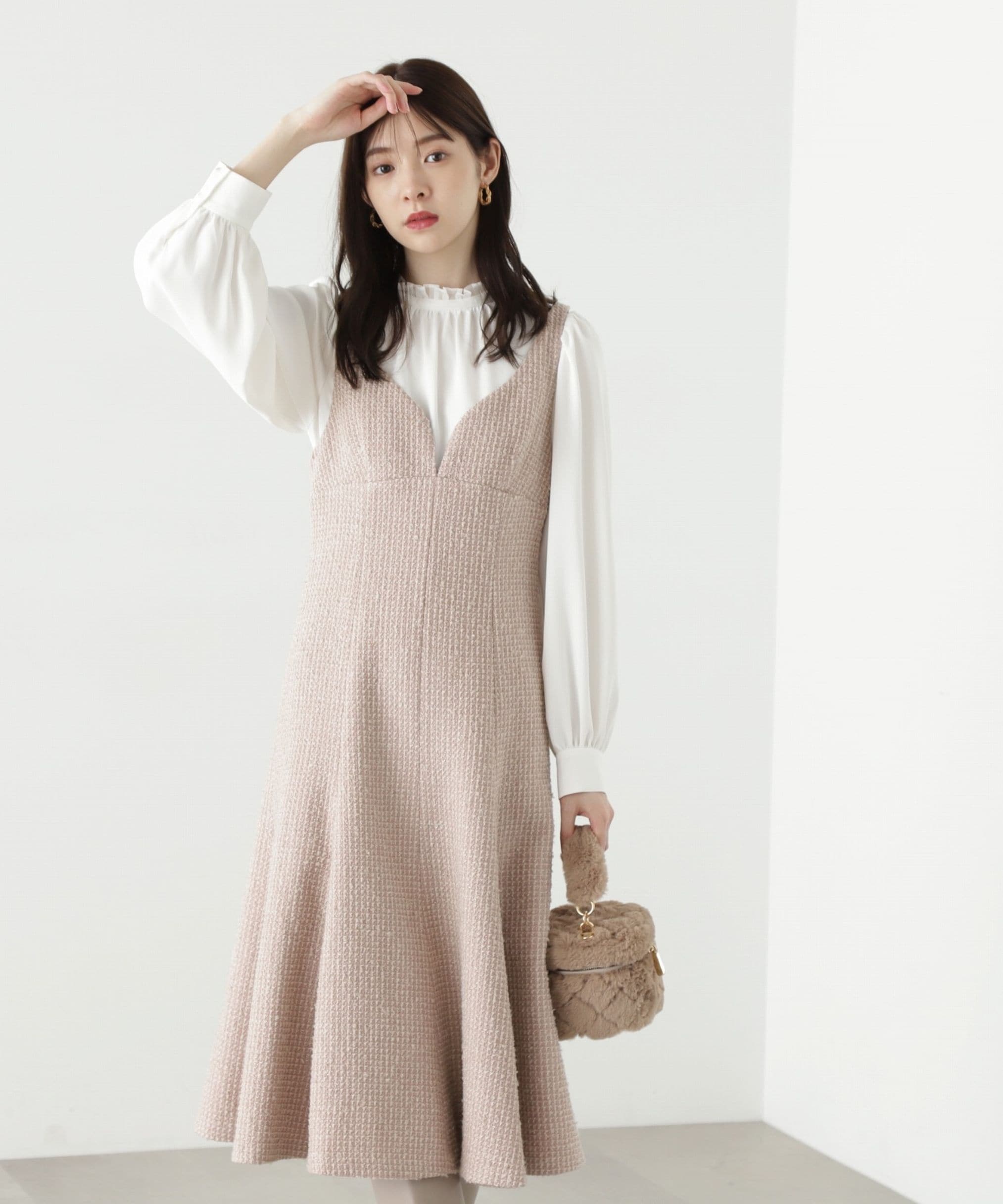 ライトツイードジャンスカ/23AW|PROPORTION BODY DRESSING