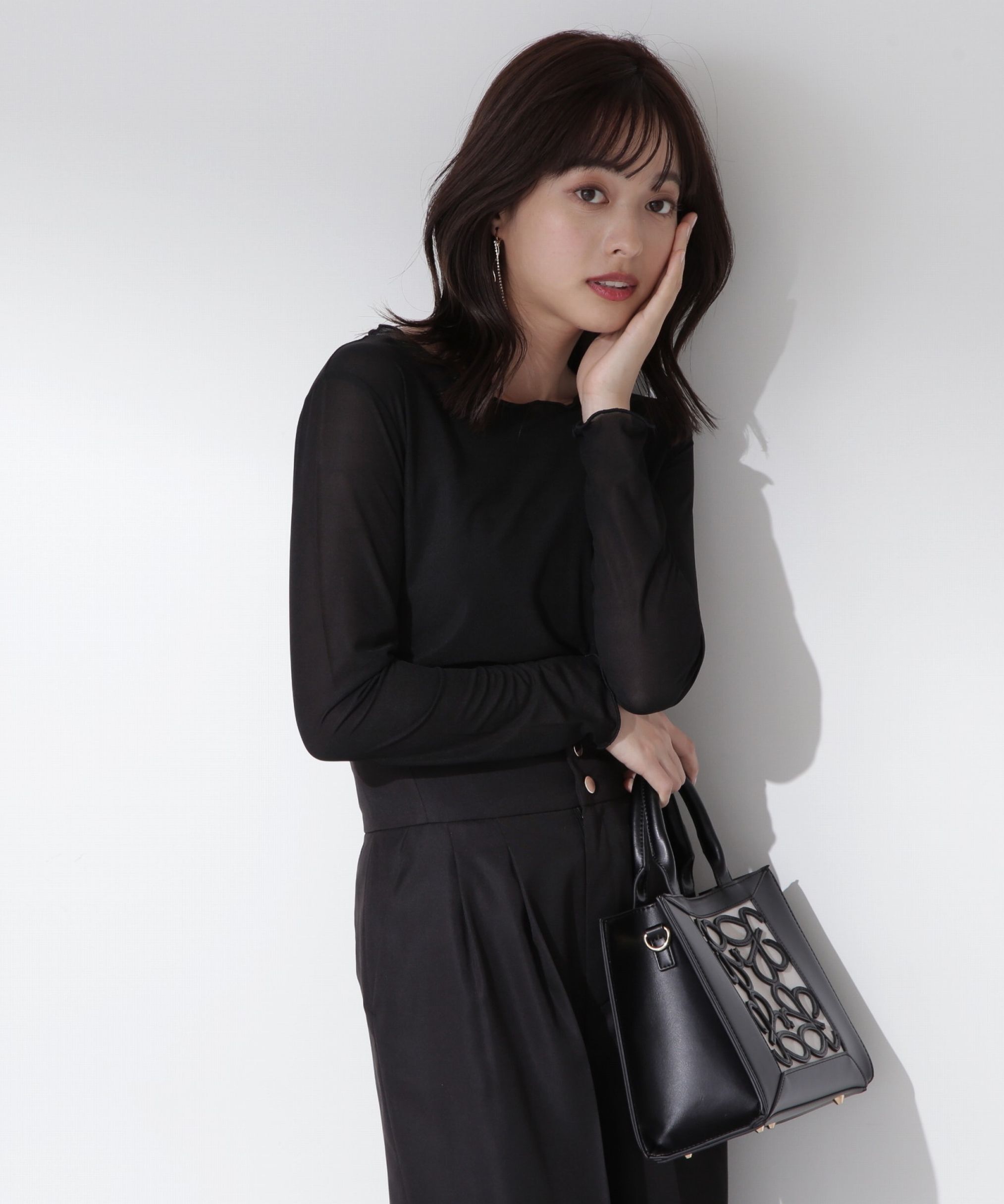 クルーネックシアーカットソー|PROPORTION BODY DRESSING