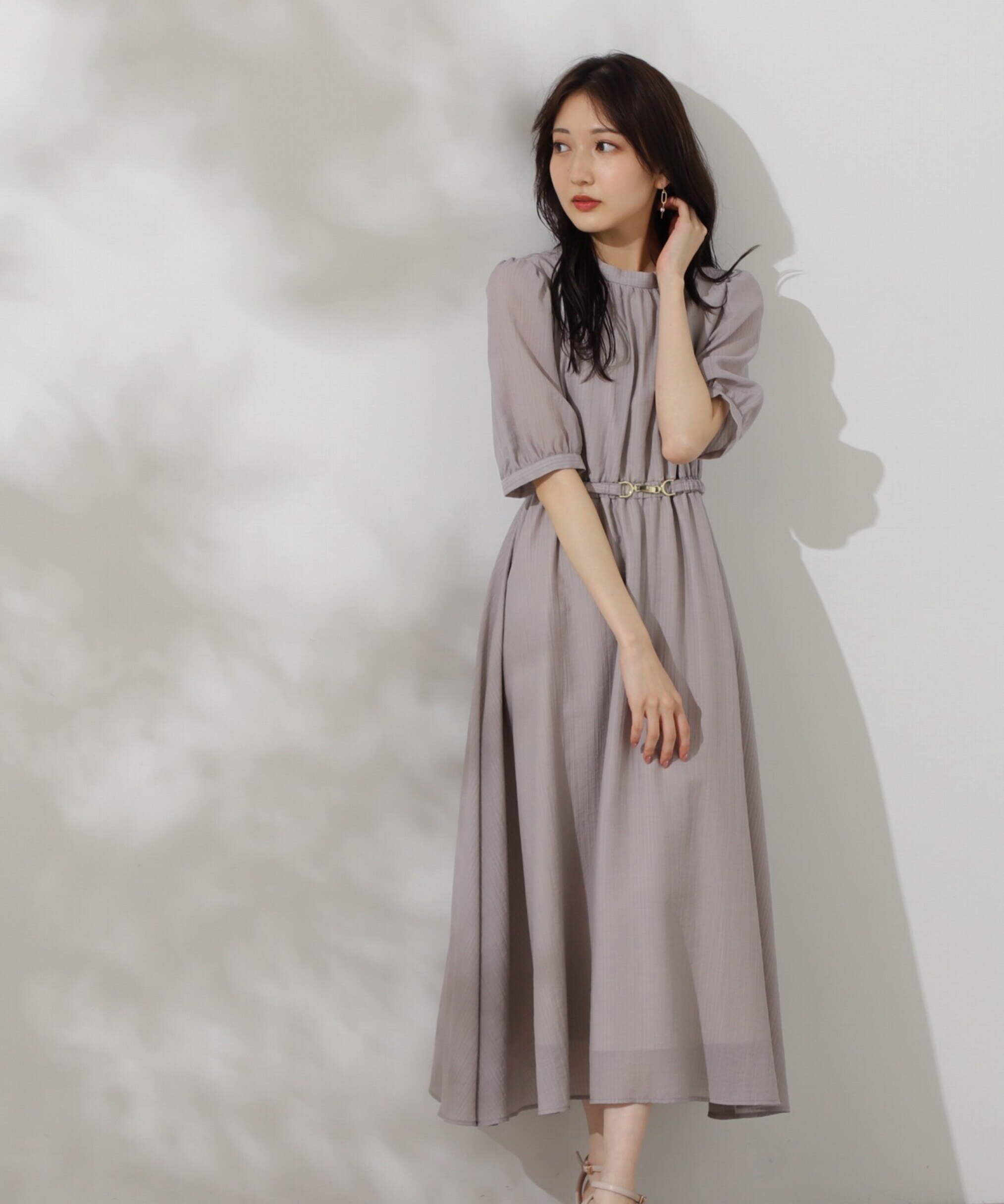 シアーストライプワンピース|PROPORTION BODY DRESSING