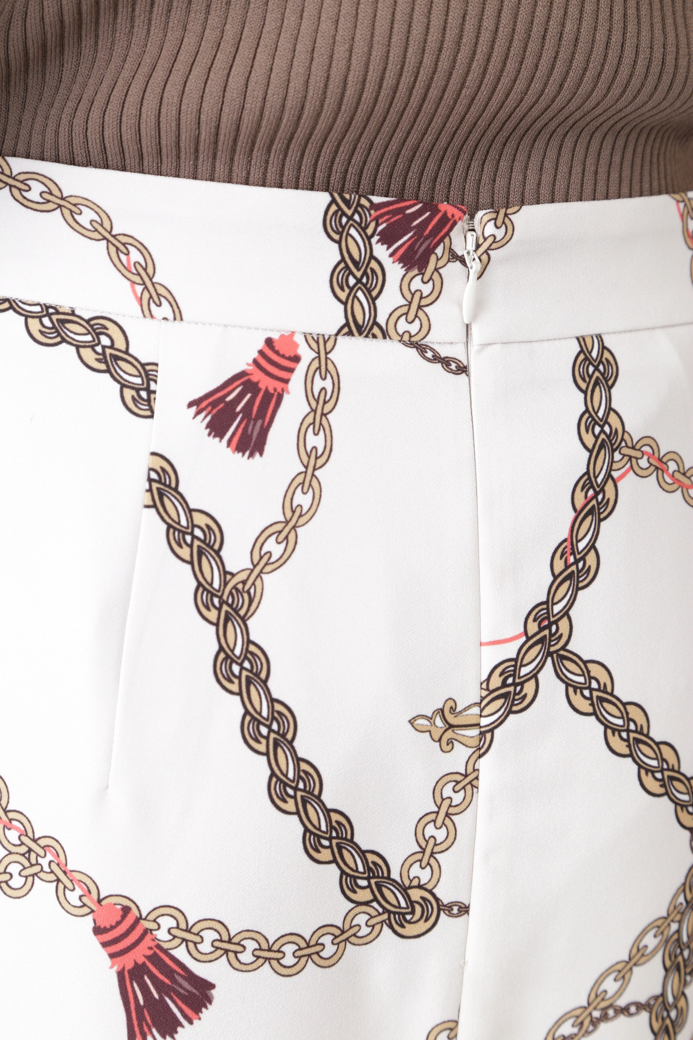 合皮ベルト付きスカーフプリントスカート|PINKY&DIANNE(ピンキーアンド