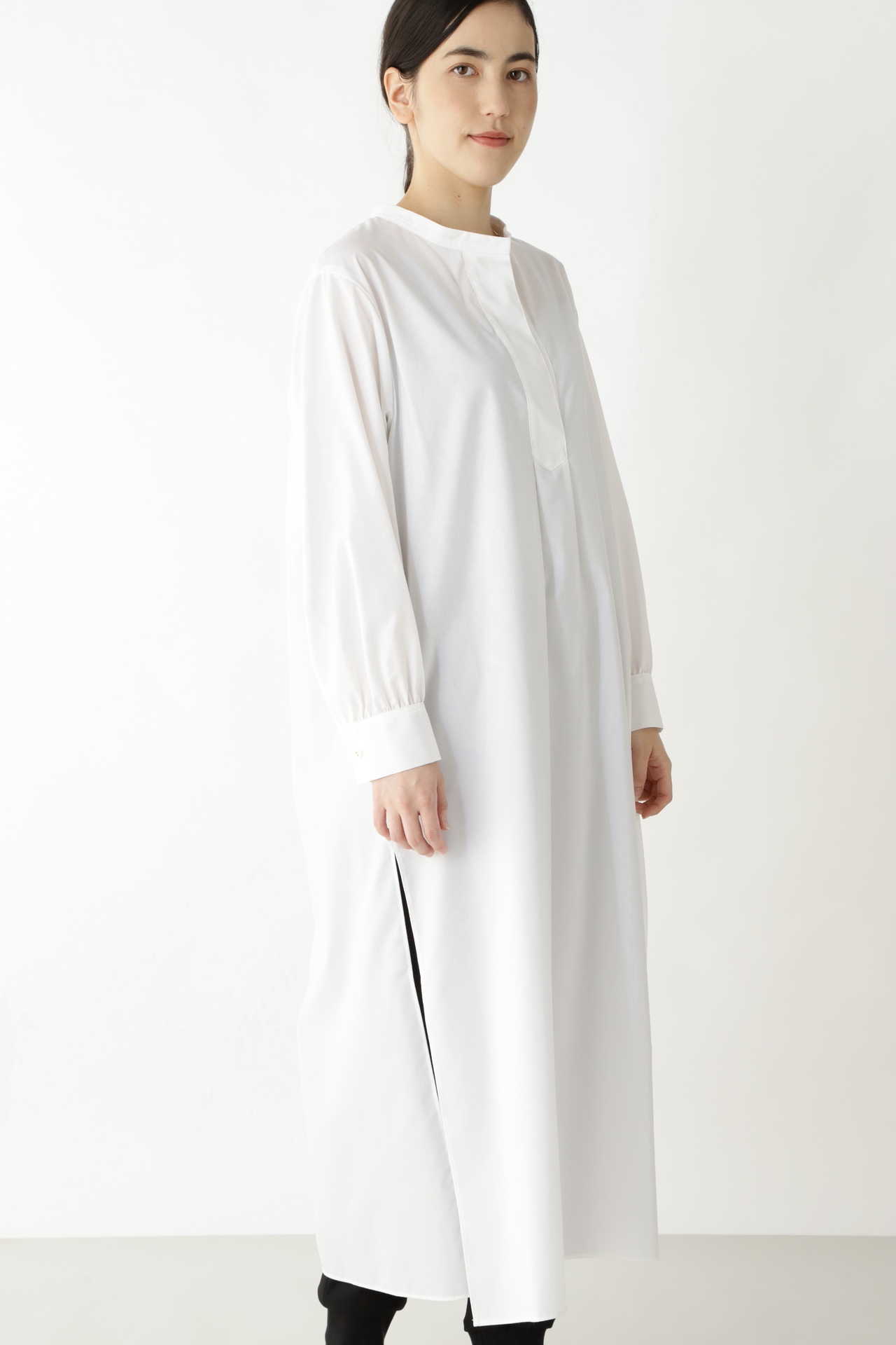 [一部店舗限定] １００／－タイプライターシャツワンピース